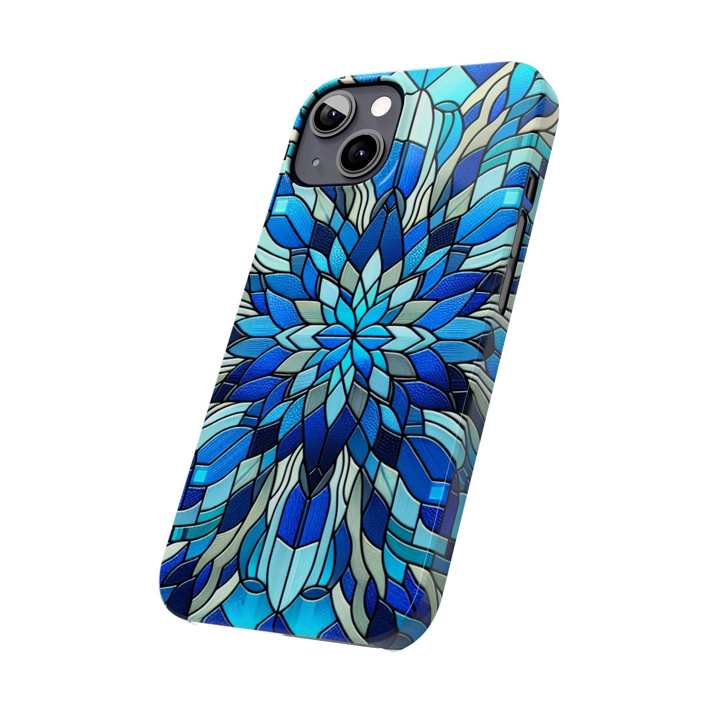 Vibrant Stained Glass Phone Cases - Artistic Cell Phone Cover, Unique Gift for Her, Phone Accessories, Holiday Present, Modern Decor