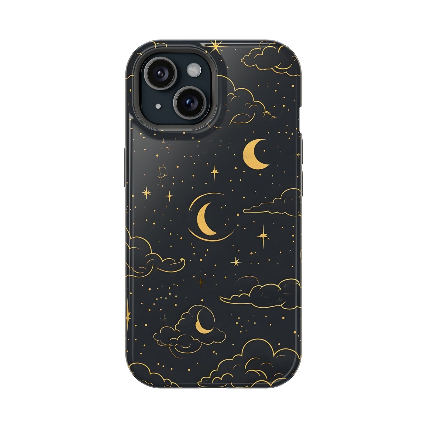 Celestial Magnetic Phone Case, Starry Night Design, Compatible with iPhone 17, 16, 15, 14, 13