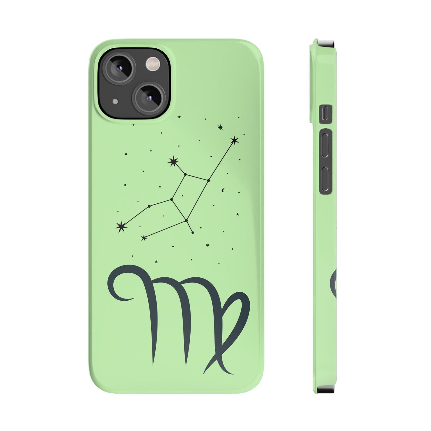 Virgo Zodiac Slim Phone Case, Astrology Gift for Her, Celestial Star Sign, Birthday Gift, Compatible with iPhone 17, 16, 15, 14, 13