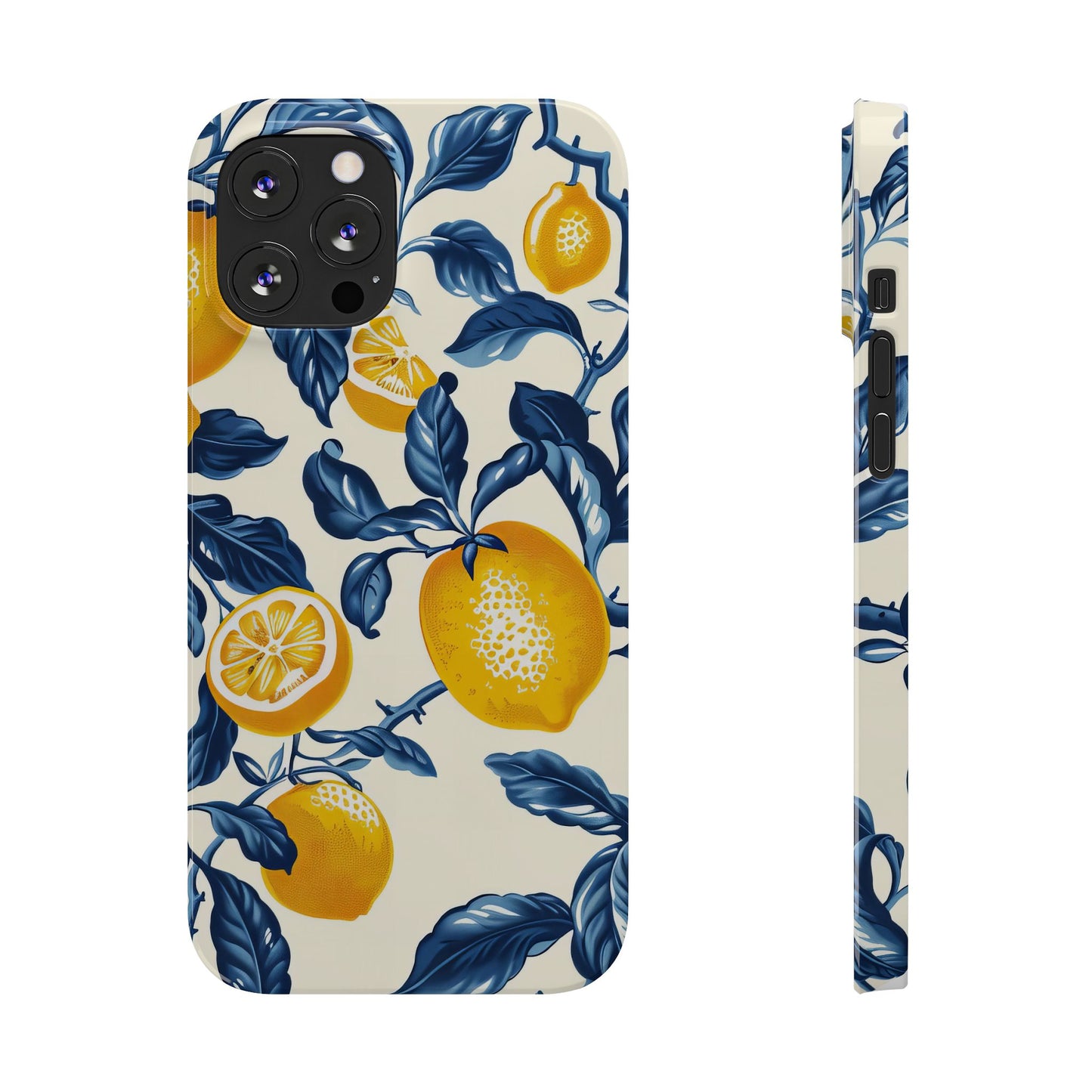 Lemon Floral Slim Phone Cases - Stylish Citrus Designs for Summer, Perfect Gift for Friends, Beach Vibes, Trendy Phone Accessories, [...]