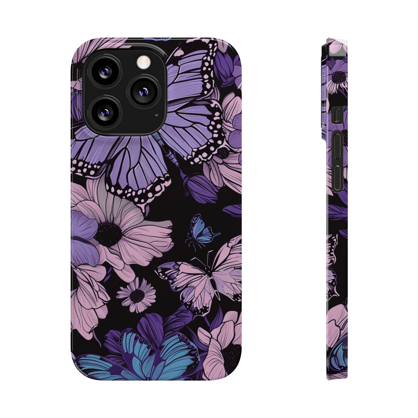 Butterfly Floral Phone Case | Slim Phone Cases for Nature Lovers, Floral Gifts, Trendy Accessories, Spring Vibes, Unique Phone Cover