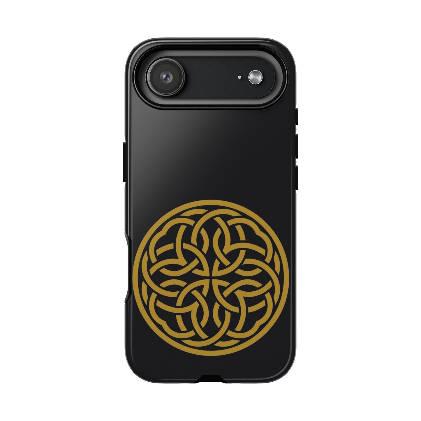 Celtic Shield Knot Tough Phone Case, Irish Medallion Symbol, Gold Celtic Knot iPhone Case, Irish Heritage Gift, Celtic Art Design