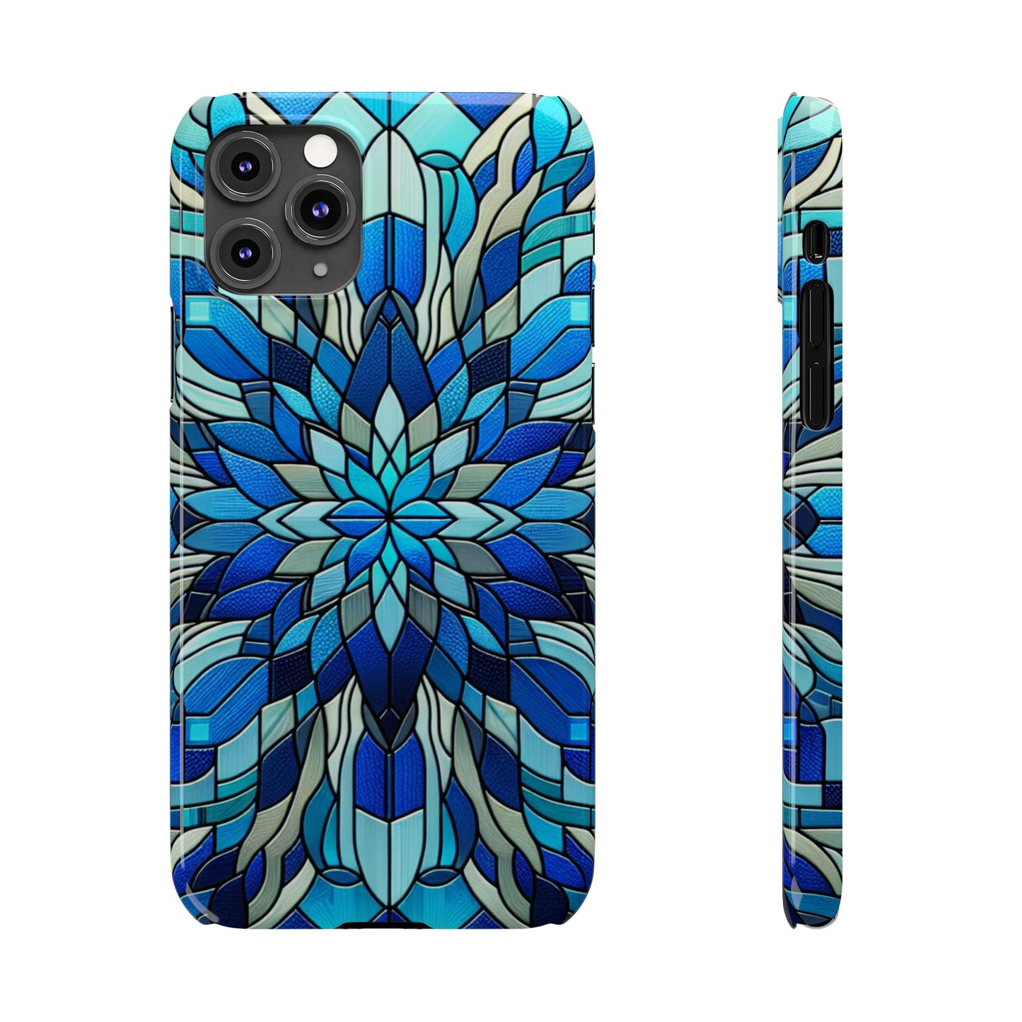 Vibrant Stained Glass Phone Cases - Artistic Cell Phone Cover, Unique Gift for Her, Phone Accessories, Holiday Present, Modern Decor