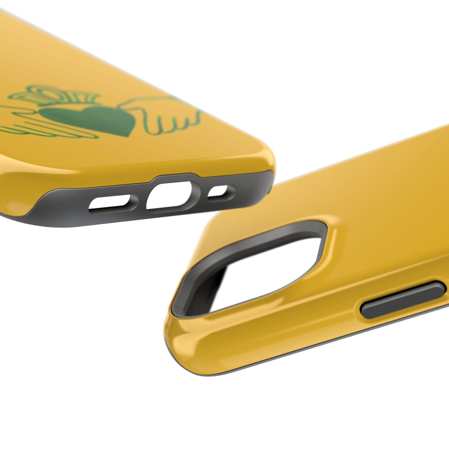 Irish Claddagh Magnetic Phone Case, Gold and Green Design Phone Cover, Ireland Art, Compatible with iPhone 17, 16, 15, 14, 13