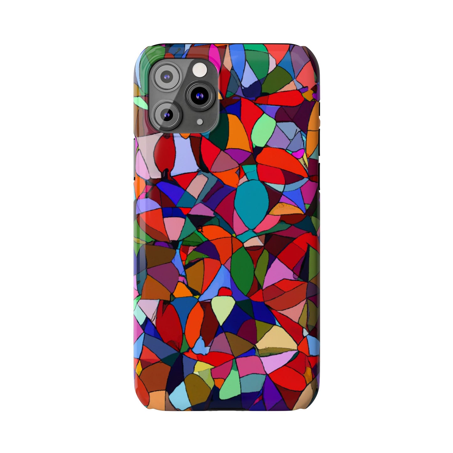 Colorful Stained Glass Modern Abstract- Colorful Art, Stylish Accessory, Fun Gift, Unique Design, Phone Protection