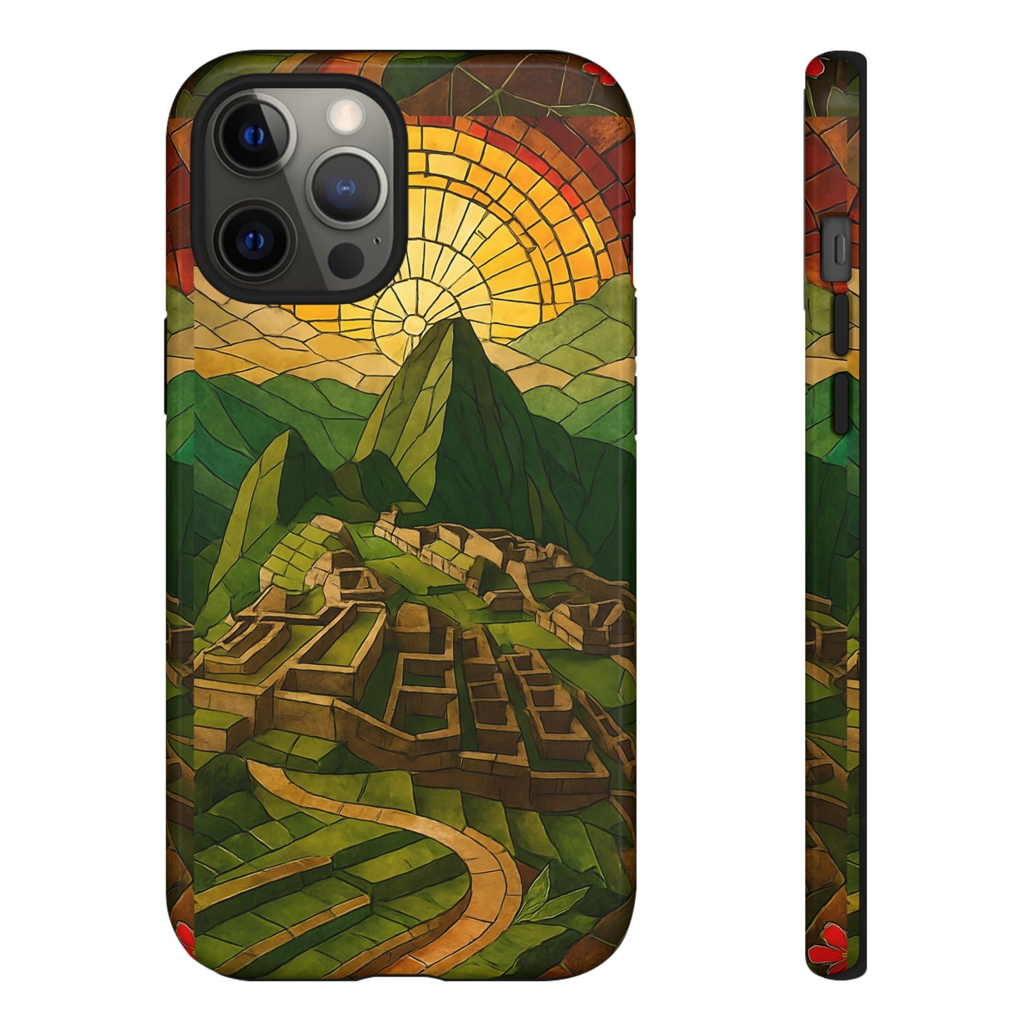 Inca Ruins Tough Phone Case - Machu Picchu Landmark Design, Historic Peru Travel Aesthetic Compatible with iPhone, Galaxy, and Google Phones