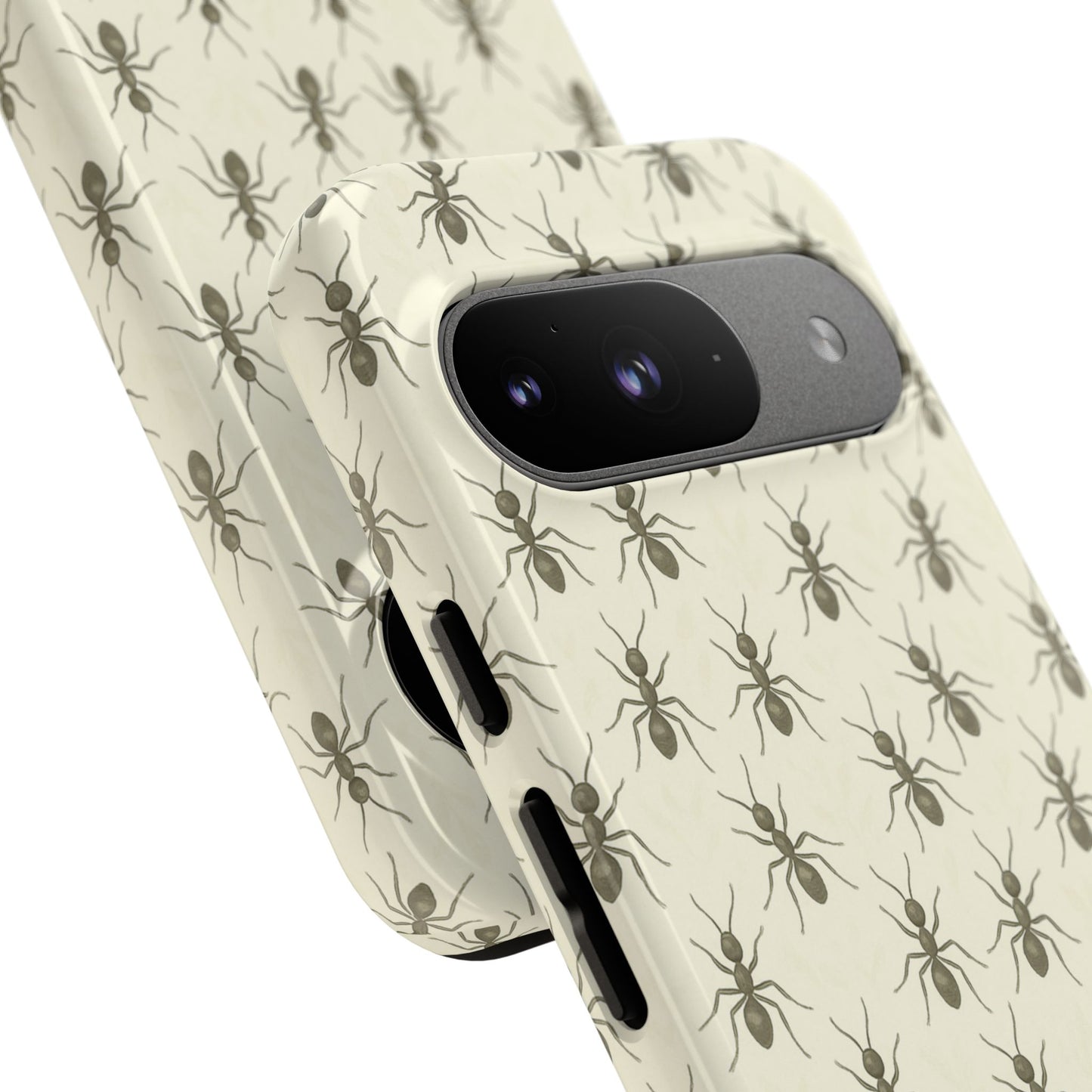 Marching Ant Pattern Tough Phone Case - Realistic Insect Art, Minimalist Nature Aesthetic, Compatible with iPhone, Galaxy, and Google Phones