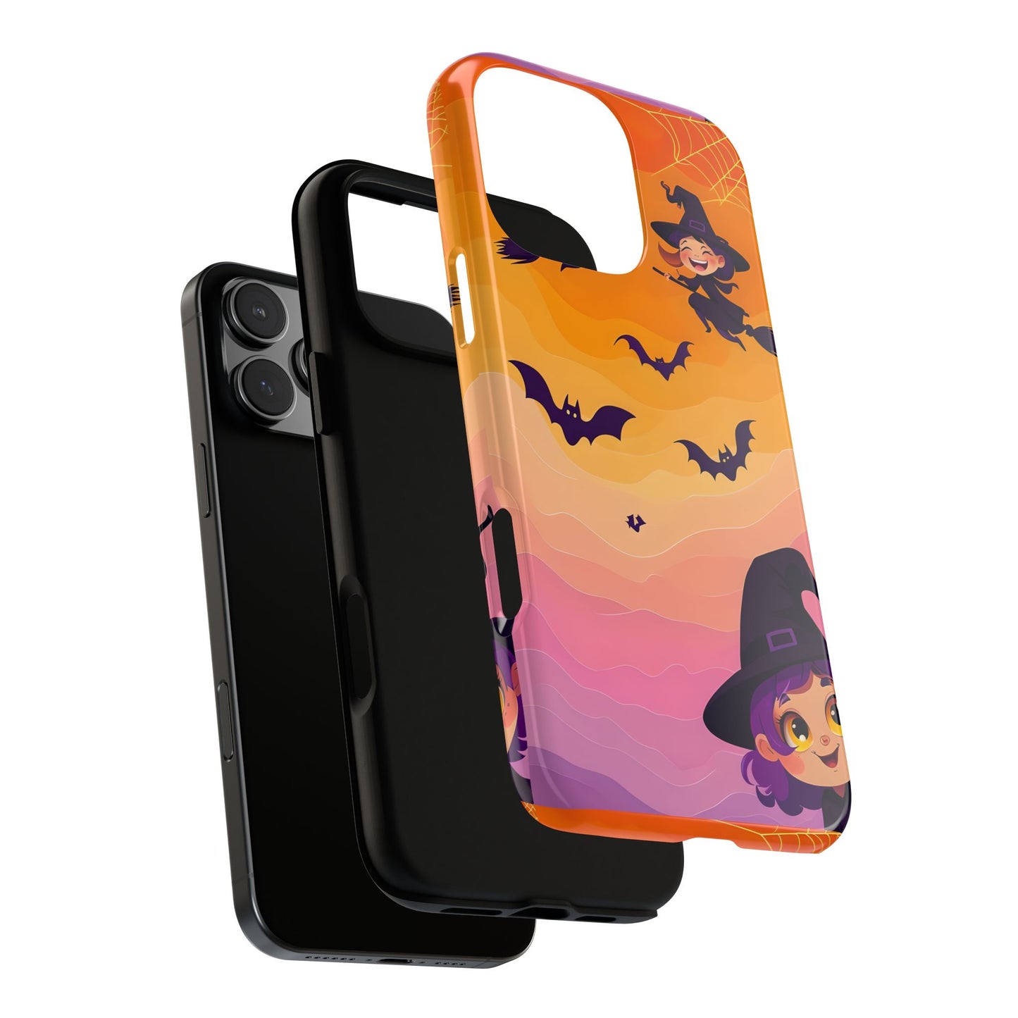 Cute Witch Halloween Phone Case Coquette - Creepy Cute Gift for Her, Goth Coquette Spooky Tough Case, Compatible with iPhone, Galaxy, Google