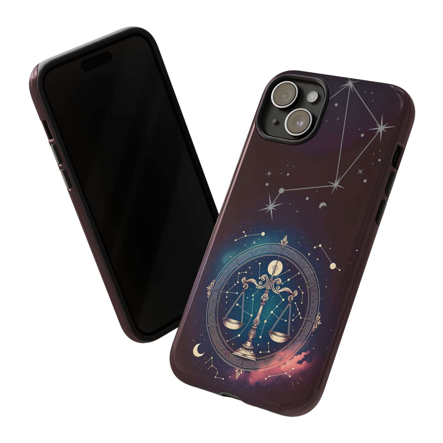 Libra Zodiac Phone Case - Astrology Gift for Her, Celestial Star Sign Cover, Birthday Gift, Compatible with iPhone, Galaxy, Google Phones