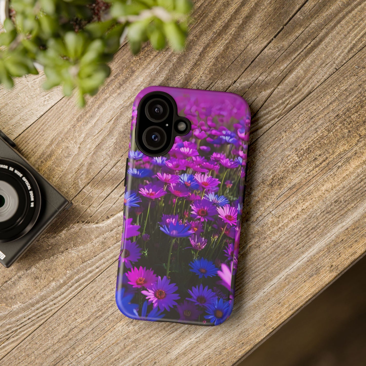 Wildflower Meadow Phone Case, Colorful Floral Garden Aesthetic, Vibrant Tough Phone Case, Compatible with iPhone, Galaxy, Google