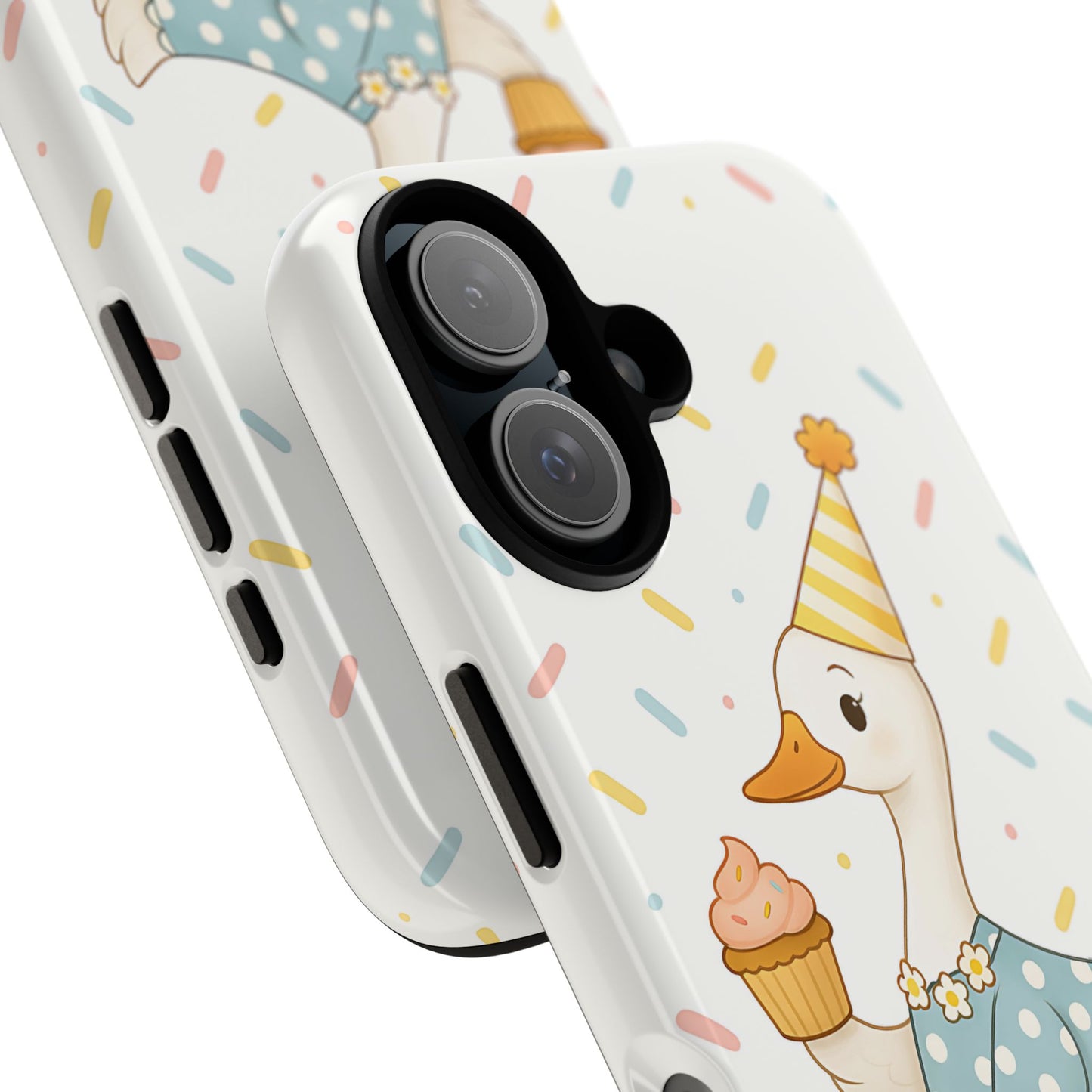 Birthday Goose Tough Phone Case, Party Animal Gift Idea, Silly Goose Compatible with iPhone 17, 16, 15, 14, 13, Galaxy, Google