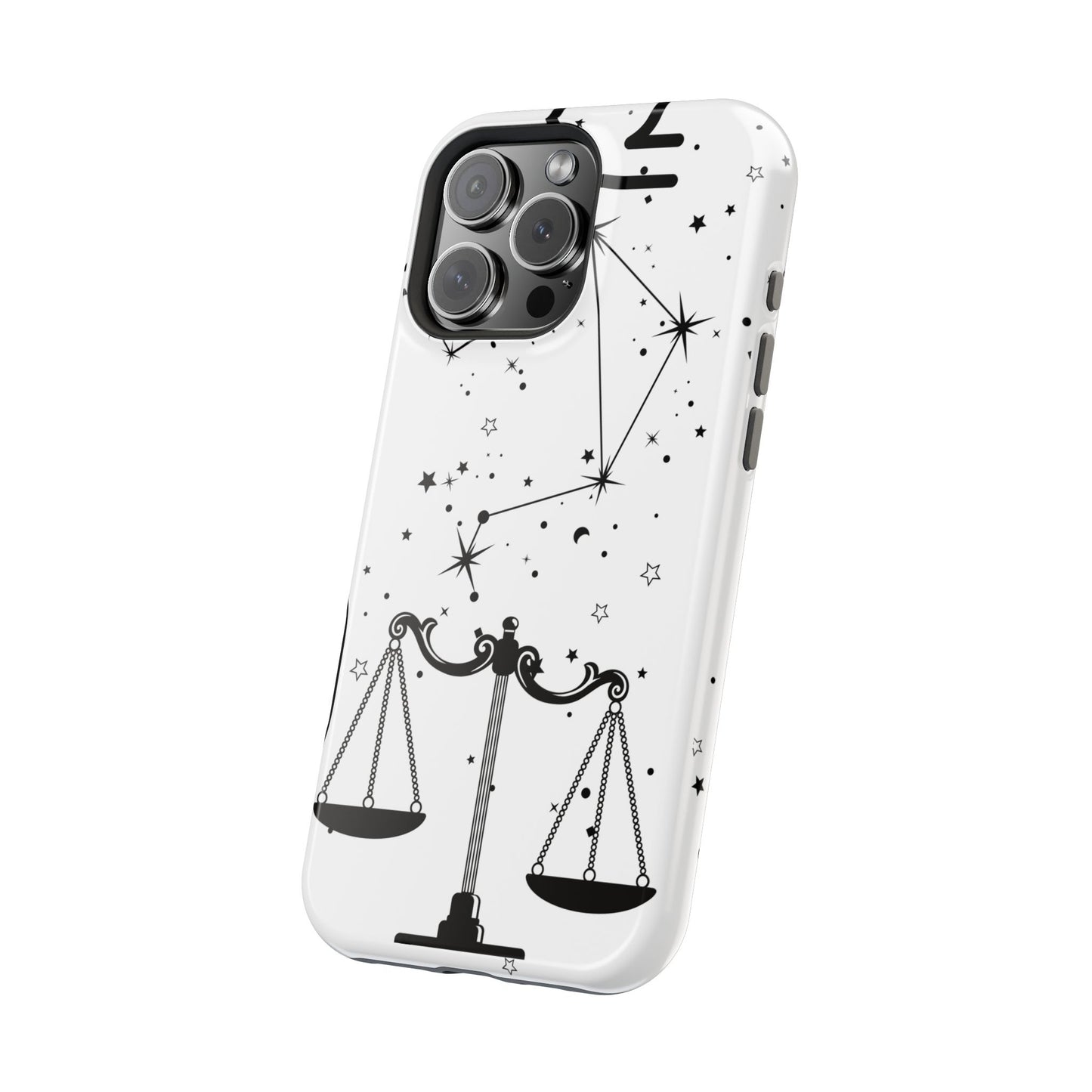 Libra Zodiac Magnetic Phone Case Astrology Gift for Her, Celestial Star Sign Cover, Birthday Gift, Compatible with iPhone 17, 16, 15, 14, 13