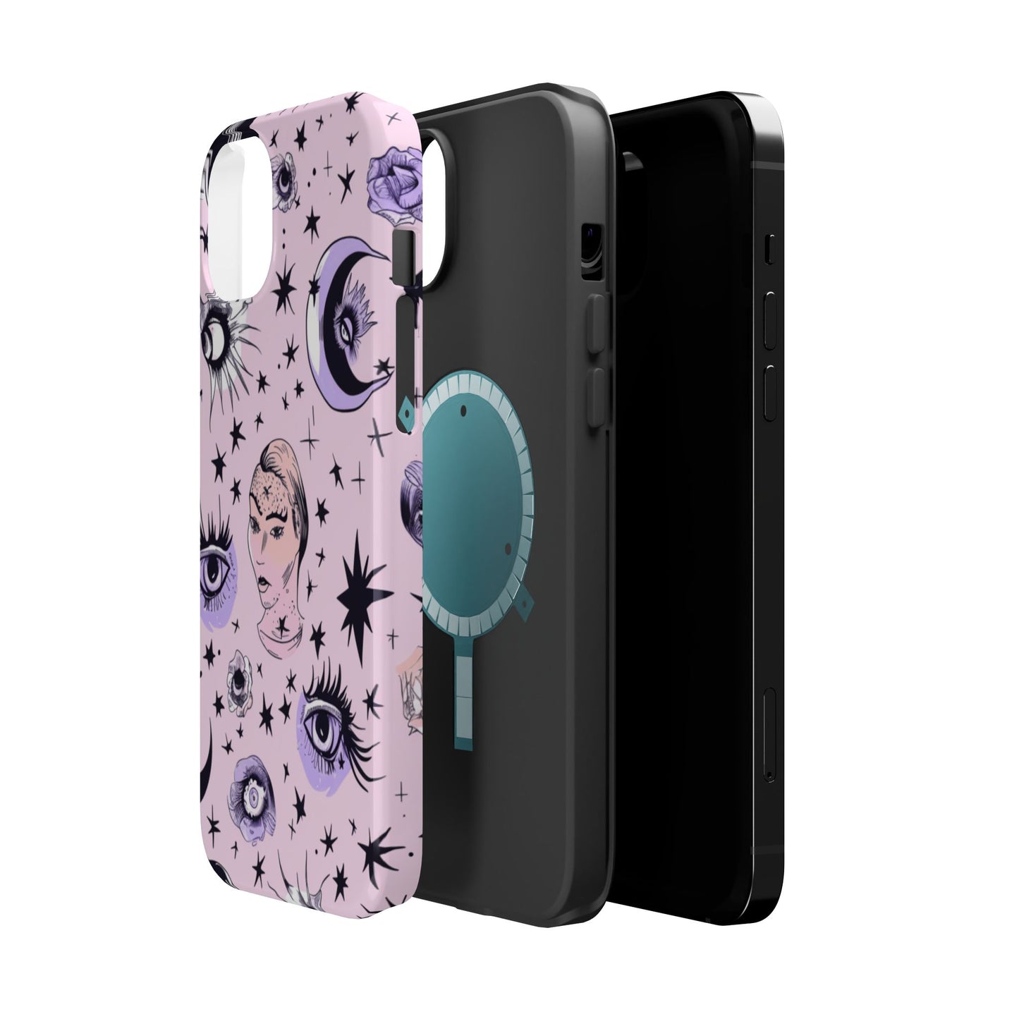 Celestial Magnetic Phone Case - Stylish Cosmic Design, Astrology Gifts, Moon & Stars, Compatible with iPhone 17, 16, 15, 14, 13