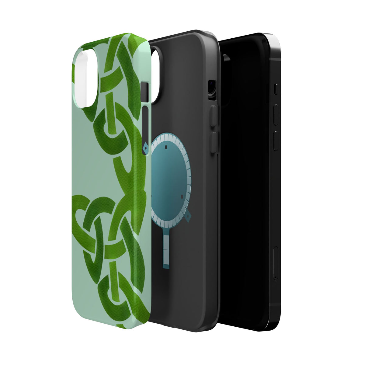 Celtic Knot Magnetic Phone Case, St. Patrick Design Phone Cover, Compatible with iPhone 17, 16, 15, 14, 13