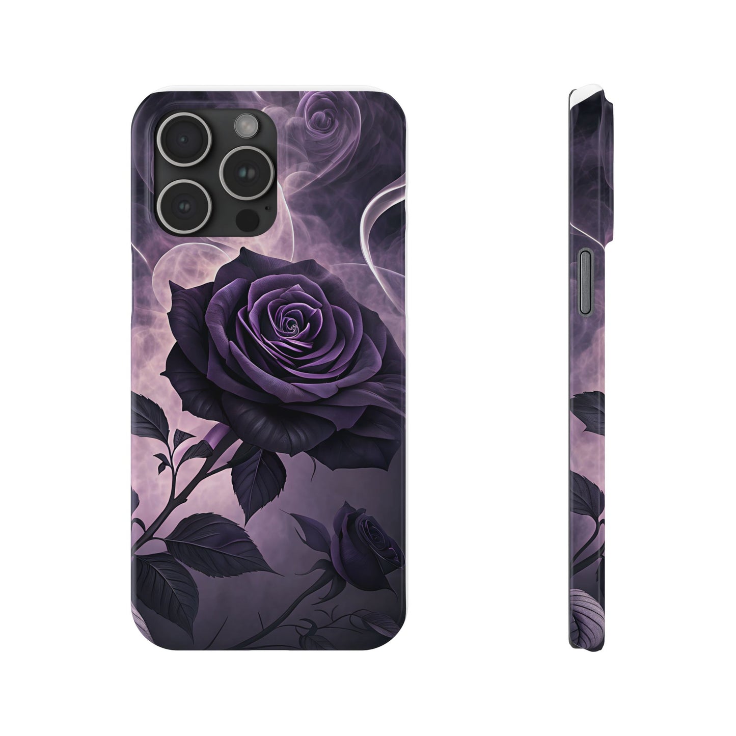 Elegant Purple Rose Phone Cases, Stylish Slim Cases for Flower Lovers, Floral Accessories, Birthday Gifts, Unique Phone Covers