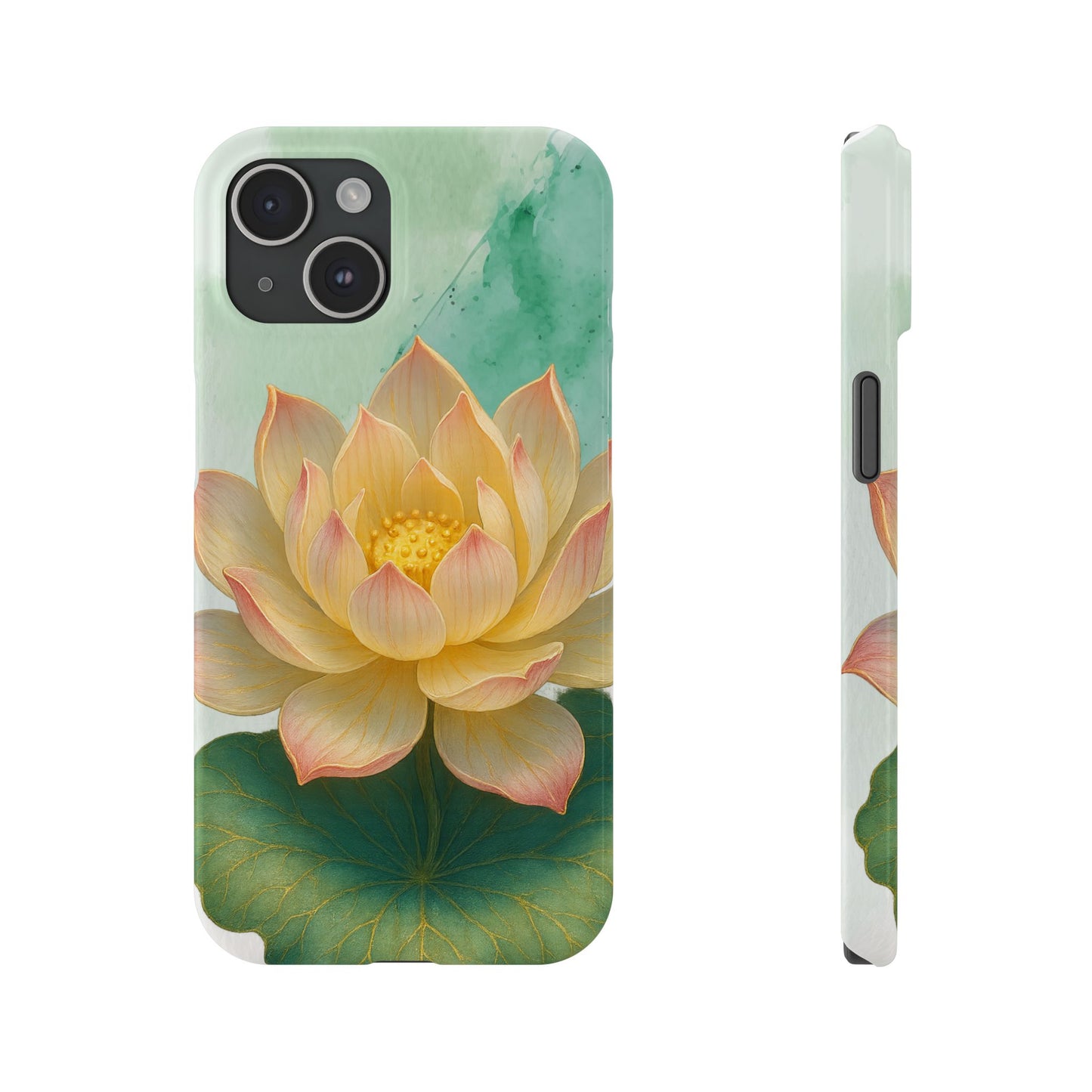 Lotus Blossom Slim Phone Cases, Floral Phone Covers, Nature-Inspired Accessories, Perfect Gift for Garden Lovers, Birthday Present