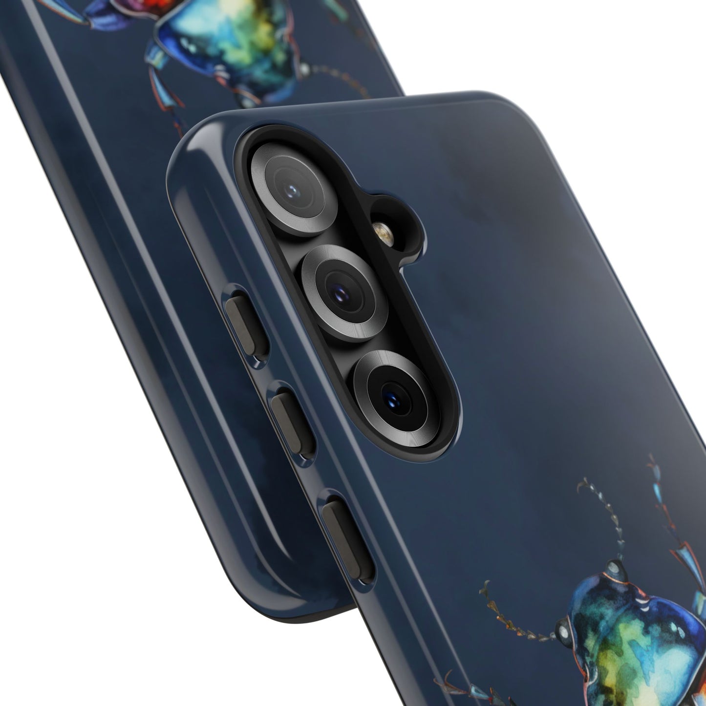 Iridescent Beetle Tough Phone Case - Insect Art Design, Nature-Inspired Pattern, Compatible with iPhone, Galaxy, and Google Phones