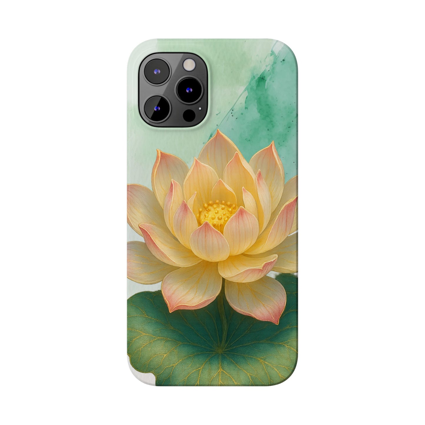 Lotus Blossom Slim Phone Cases, Floral Phone Covers, Nature-Inspired Accessories, Perfect Gift for Garden Lovers, Birthday Present