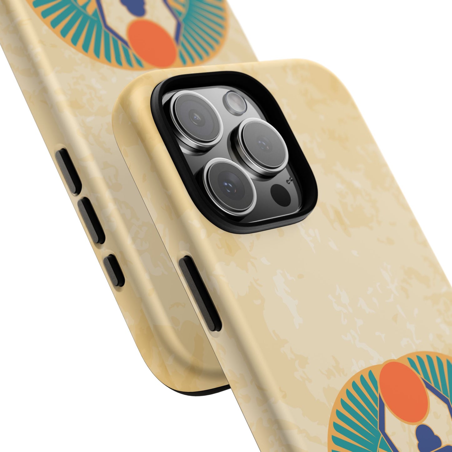 Ancient Egyptian Scarab Beetle Tough Phone Case - Symbol of Rebirth Design, Mythological Art, Compatible with iPhone, Galaxy, and Google