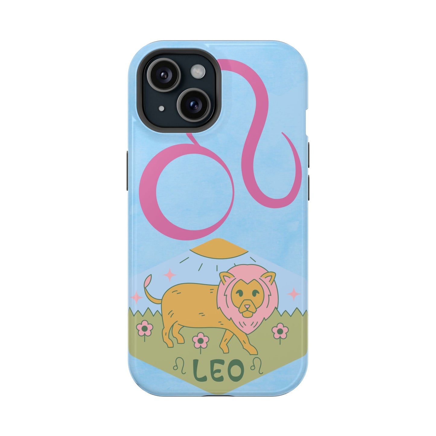 Leo Zodiac Magnetic Phone Case, Astrology Gift for Her, Celestial Star Sign Cover, Compatible with iPhone 17, 16, 15, 14, 13