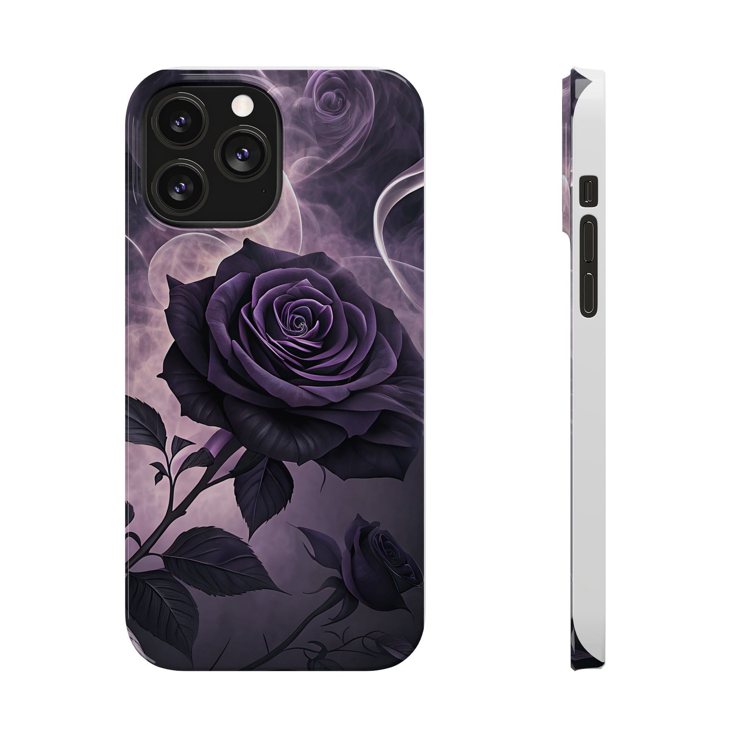 Elegant Purple Rose Phone Cases, Stylish Slim Cases for Flower Lovers, Floral Accessories, Birthday Gifts, Unique Phone Covers