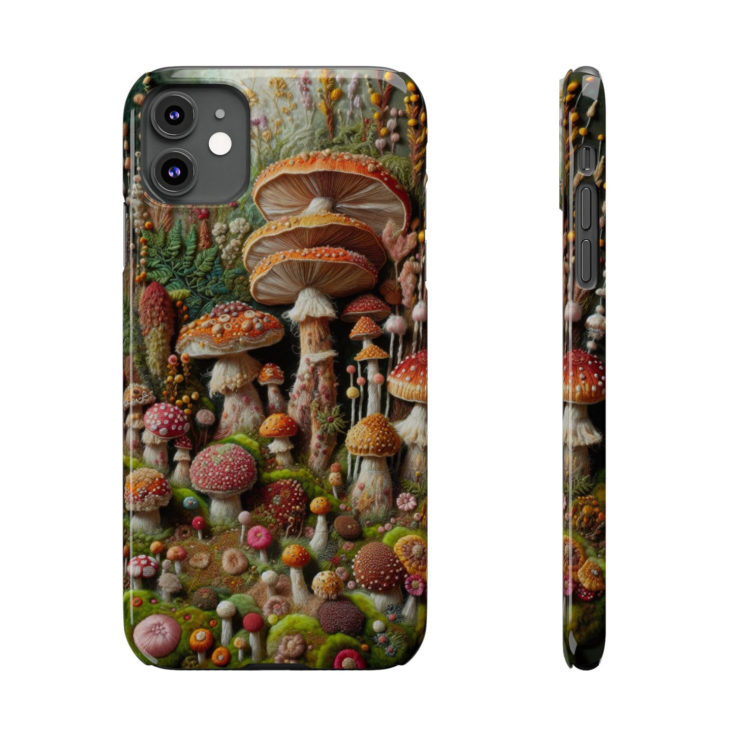 Whimsical Mushroom Slim Phone Cases - Fun, Nature-Inspired, Unique Accessories for Adorable Gift Ideas, Cute Phone Protection, [...]