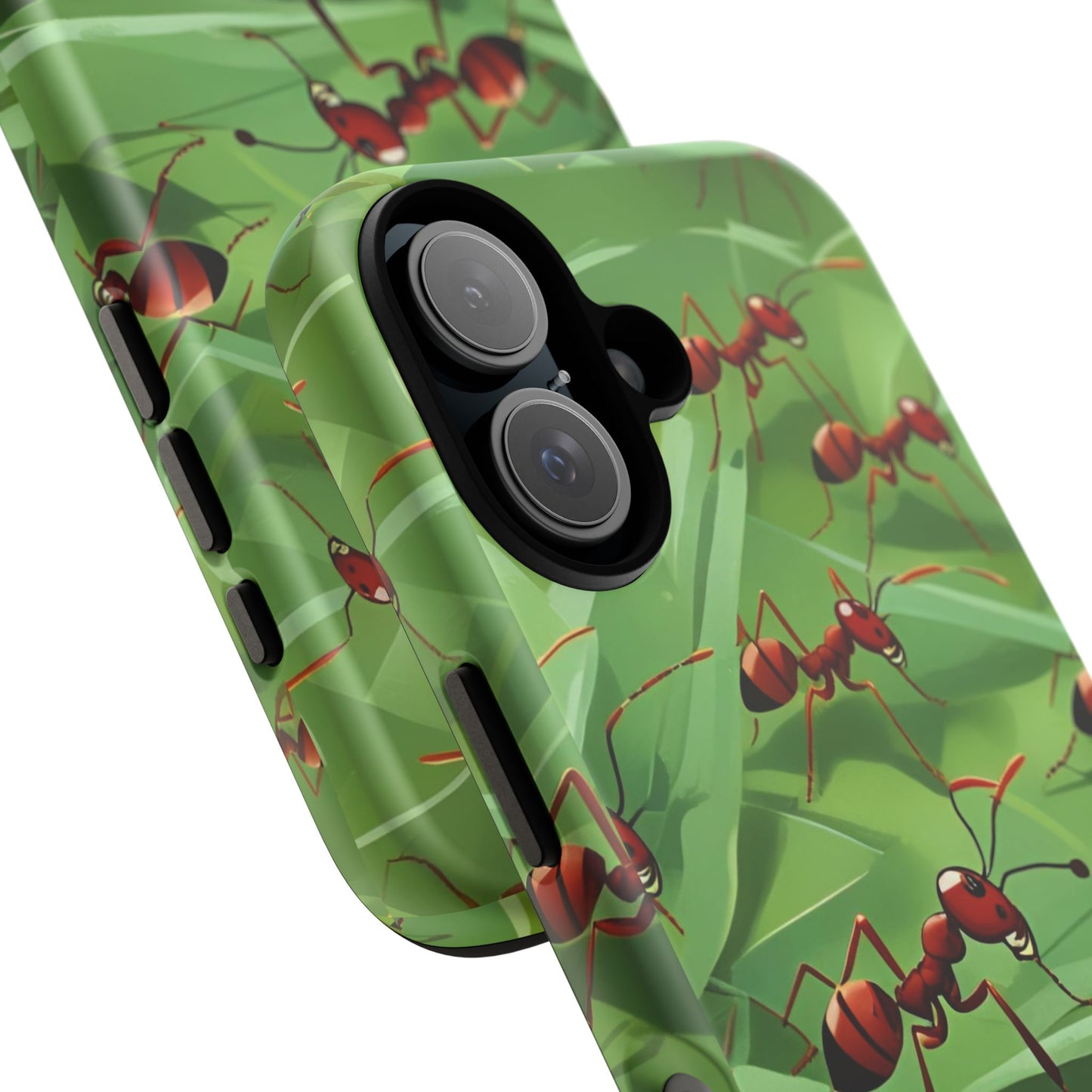 Marching Ant Pattern Tough Phone Case - Realistic Insect Art, Minimalist Nature Aesthetic, Compatible with iPhone, Galaxy, and Google Phones