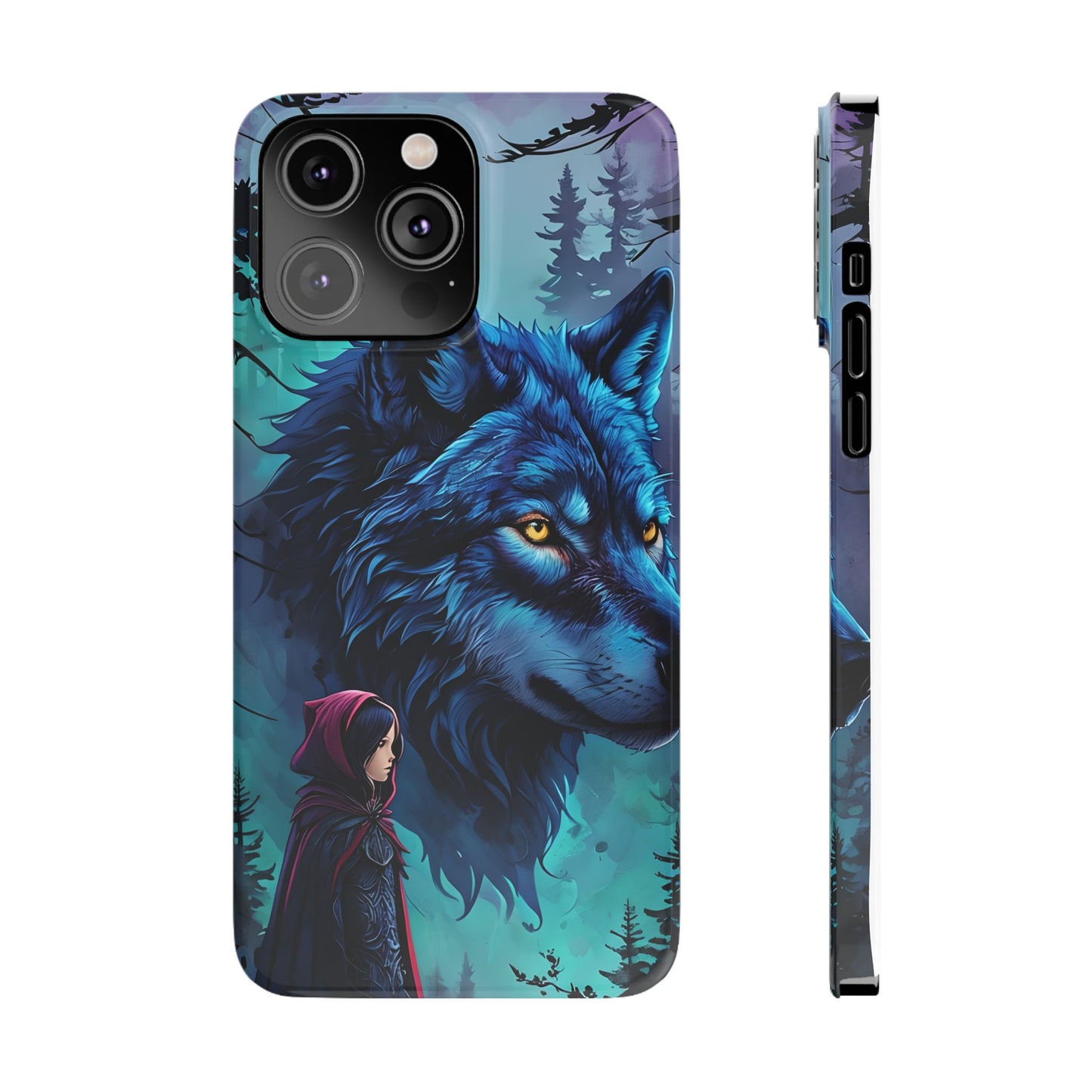 Enchanted Wolf Phone Case - Slim, Stylish Protection for Animal Lovers, Perfect for Gifts & Nature Enthusiasts, Unique Art Design