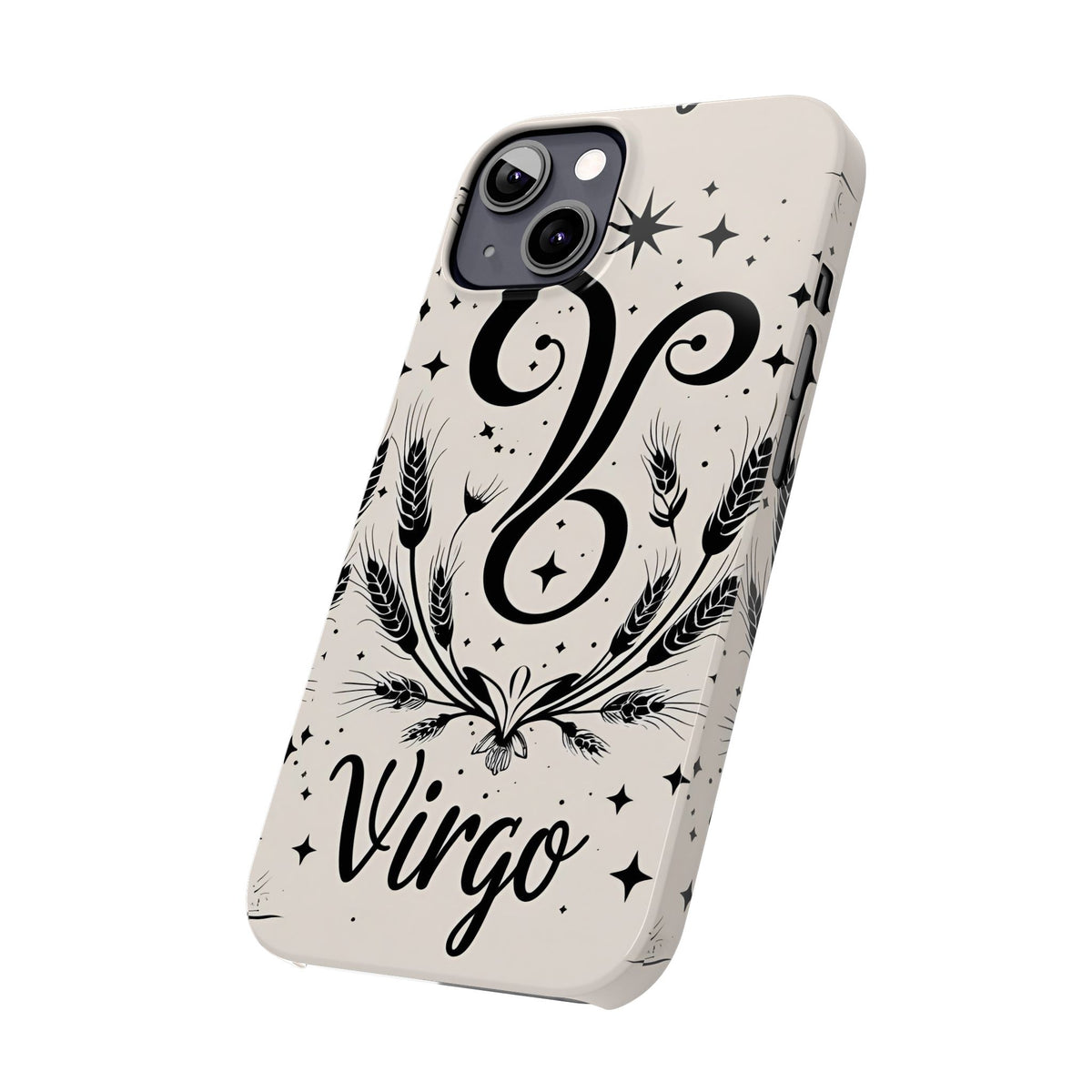 Virgo Zodiac Slim Phone Case, Astrology, Celestial Star Sign Cover, Compatible with iPhone 17, 16, 15, 14, 13, 12, 11