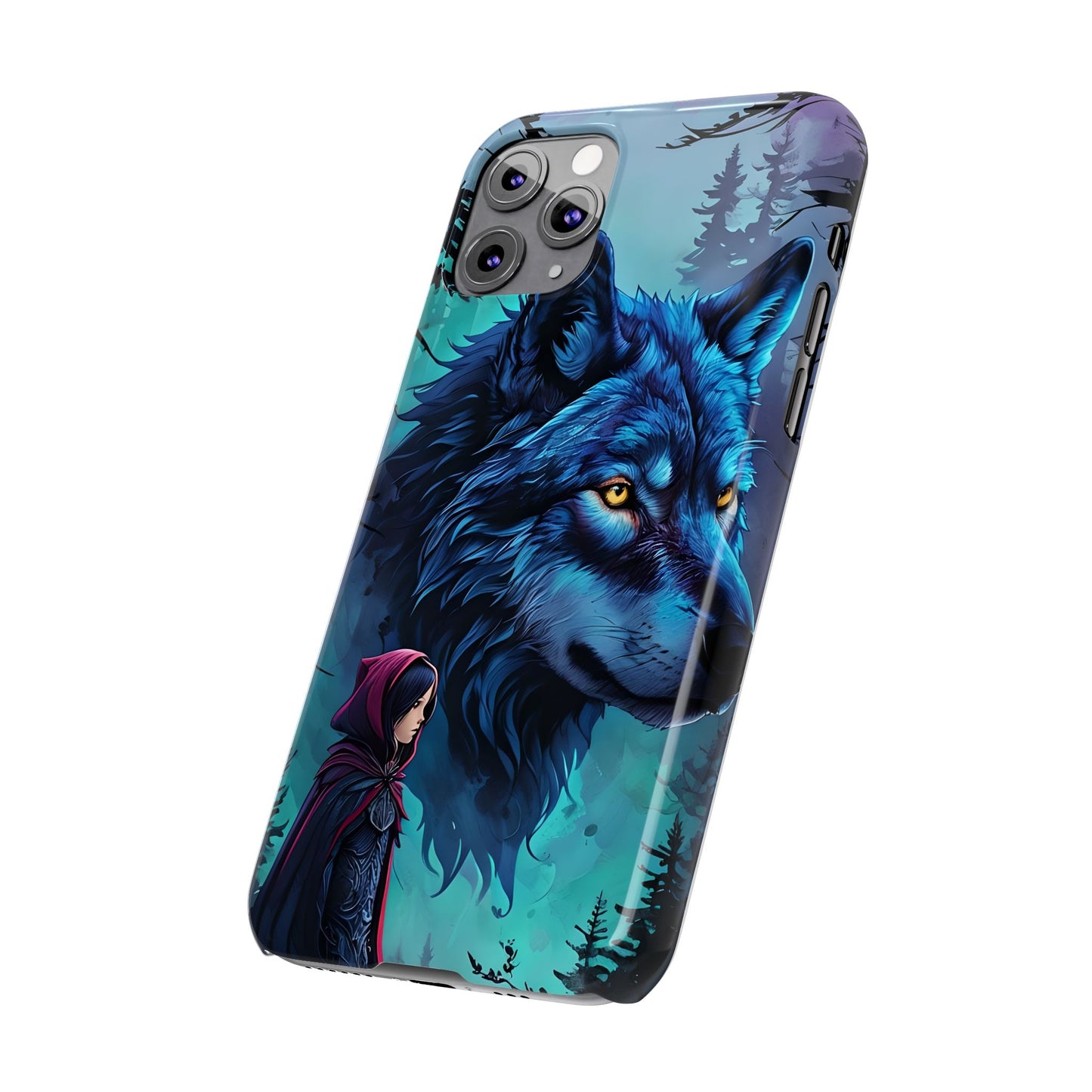 Enchanted Wolf Phone Case - Slim, Stylish Protection for Animal Lovers, Perfect for Gifts & Nature Enthusiasts, Unique Art Design