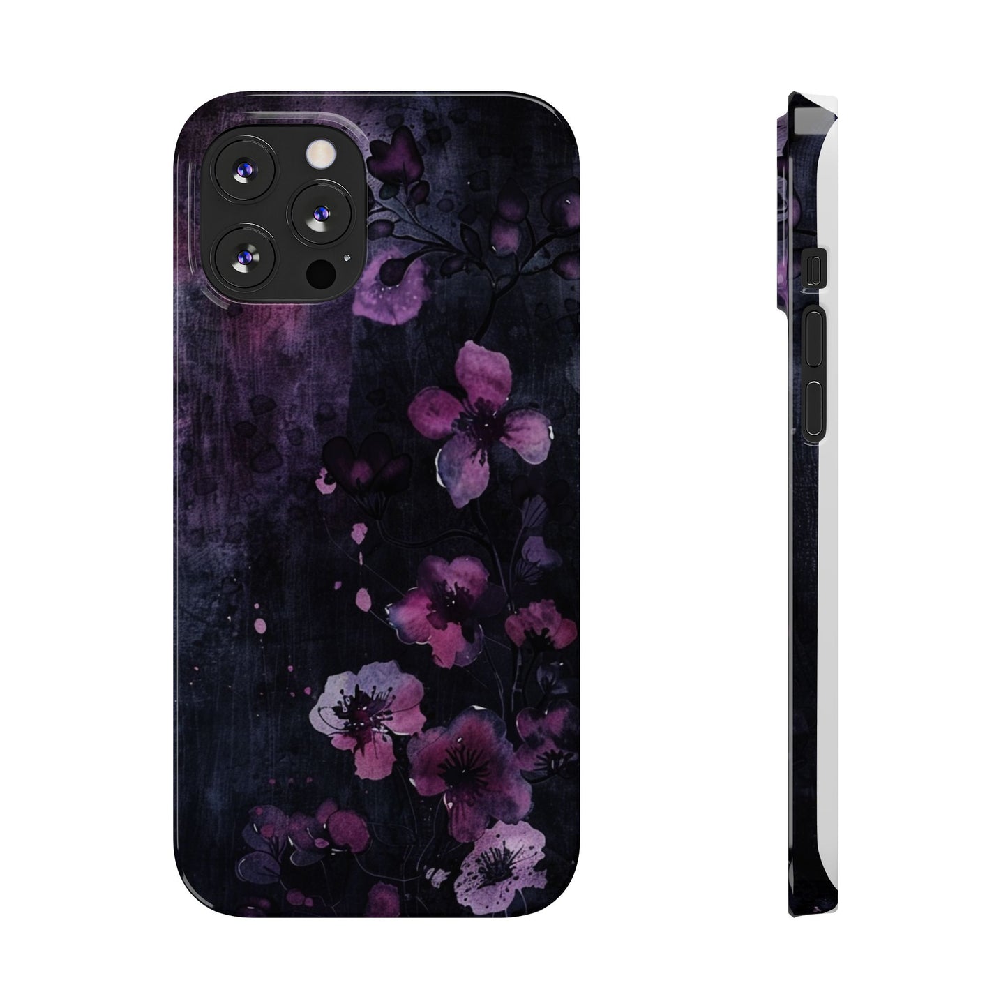 Elegant Floral Slim Phone Case - Perfect Gift for Her, Stylish iPhone Cover, Birthday Surprise, Spring Accessory, Cute Phone Protector