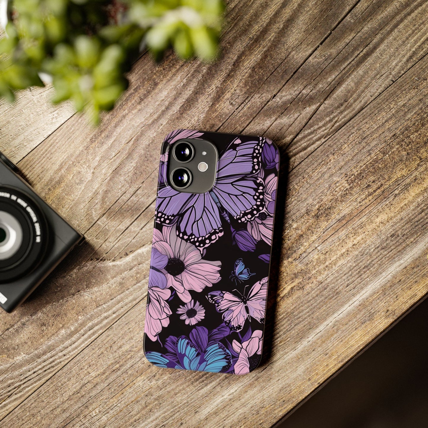 Butterfly Floral Phone Case | Slim Phone Cases for Nature Lovers, Floral Gifts, Trendy Accessories, Spring Vibes, Unique Phone Cover