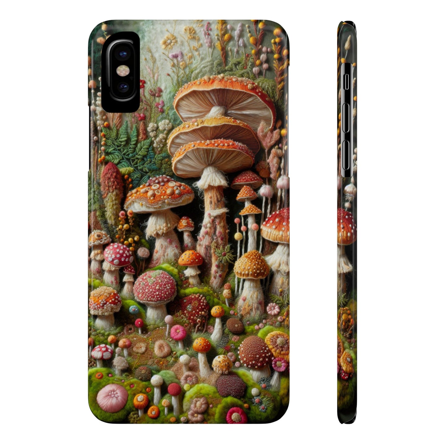 Whimsical Mushroom Slim Phone Cases - Fun, Nature-Inspired, Unique Accessories for Adorable Gift Ideas, Cute Phone Protection, [...]