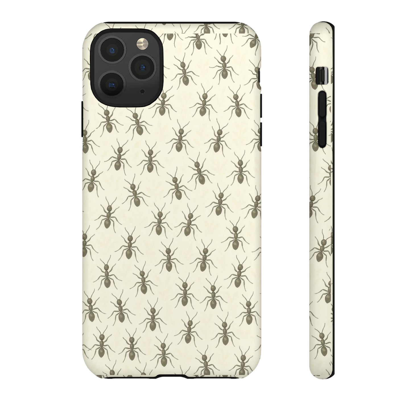 Marching Ant Pattern Tough Phone Case - Realistic Insect Art, Minimalist Nature Aesthetic, Compatible with iPhone, Galaxy, and Google Phones