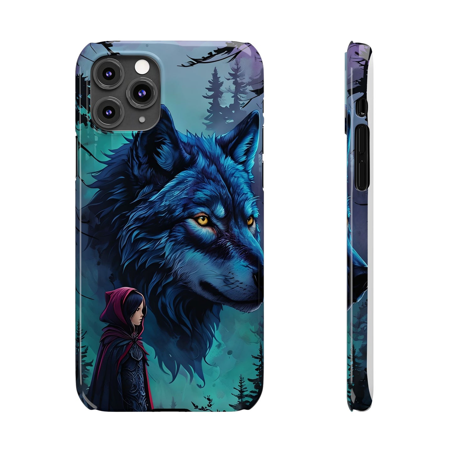 Enchanted Wolf Phone Case - Slim, Stylish Protection for Animal Lovers, Perfect for Gifts & Nature Enthusiasts, Unique Art Design