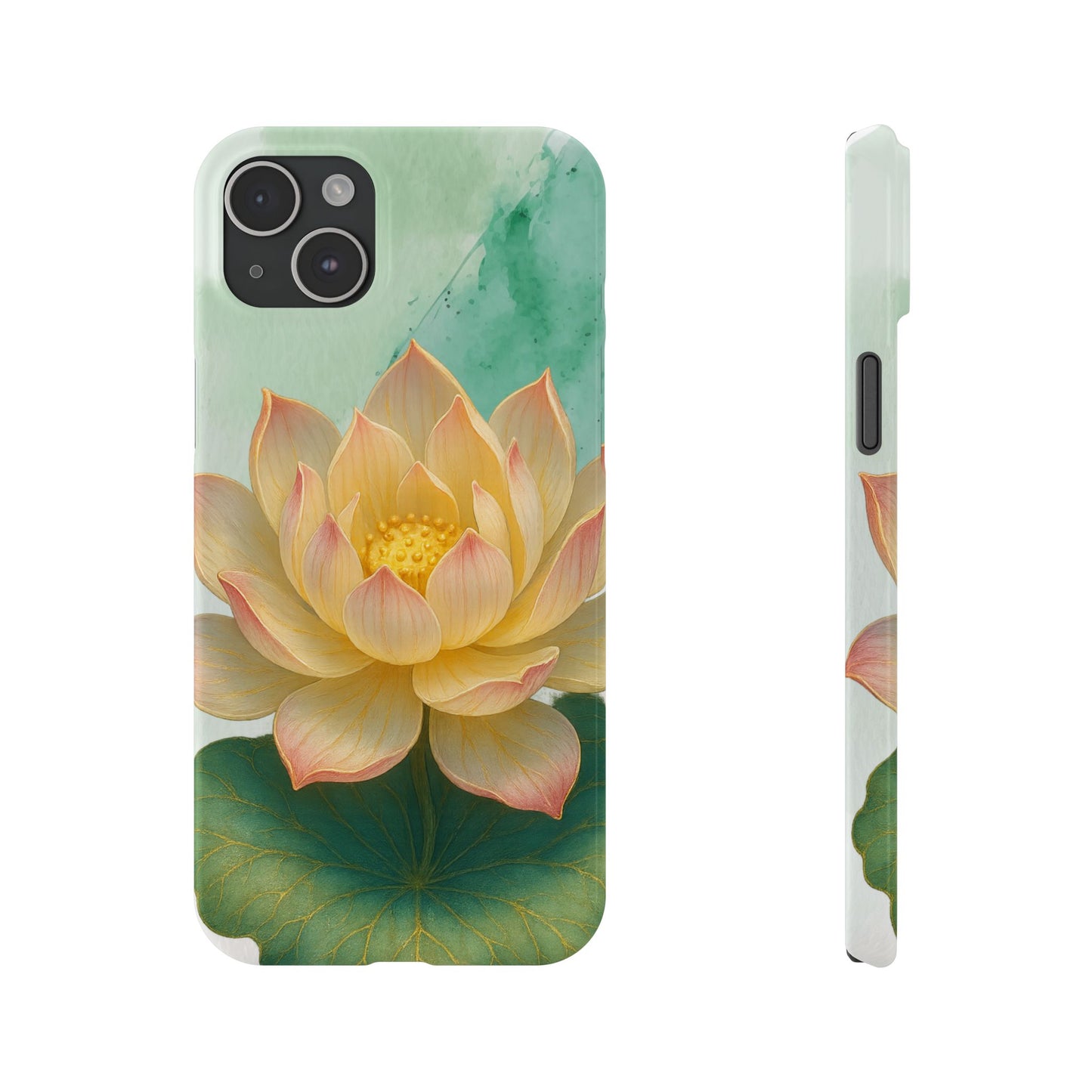 Lotus Blossom Slim Phone Cases, Floral Phone Covers, Nature-Inspired Accessories, Perfect Gift for Garden Lovers, Birthday Present
