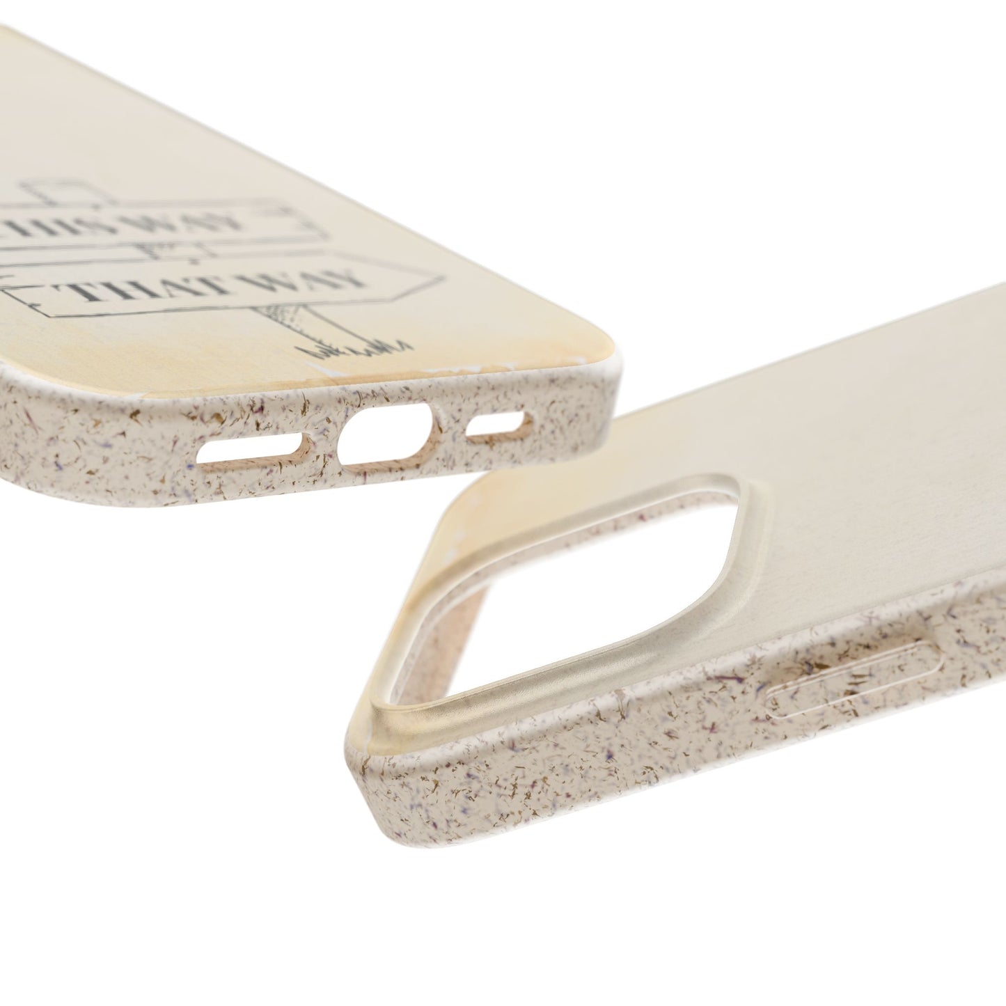 Alice in Wonderland Biodegradable Phone Case, This Way That Way Phone Cover, Compatible with Galaxy, iPhone 17, 16, 15, 14, 13