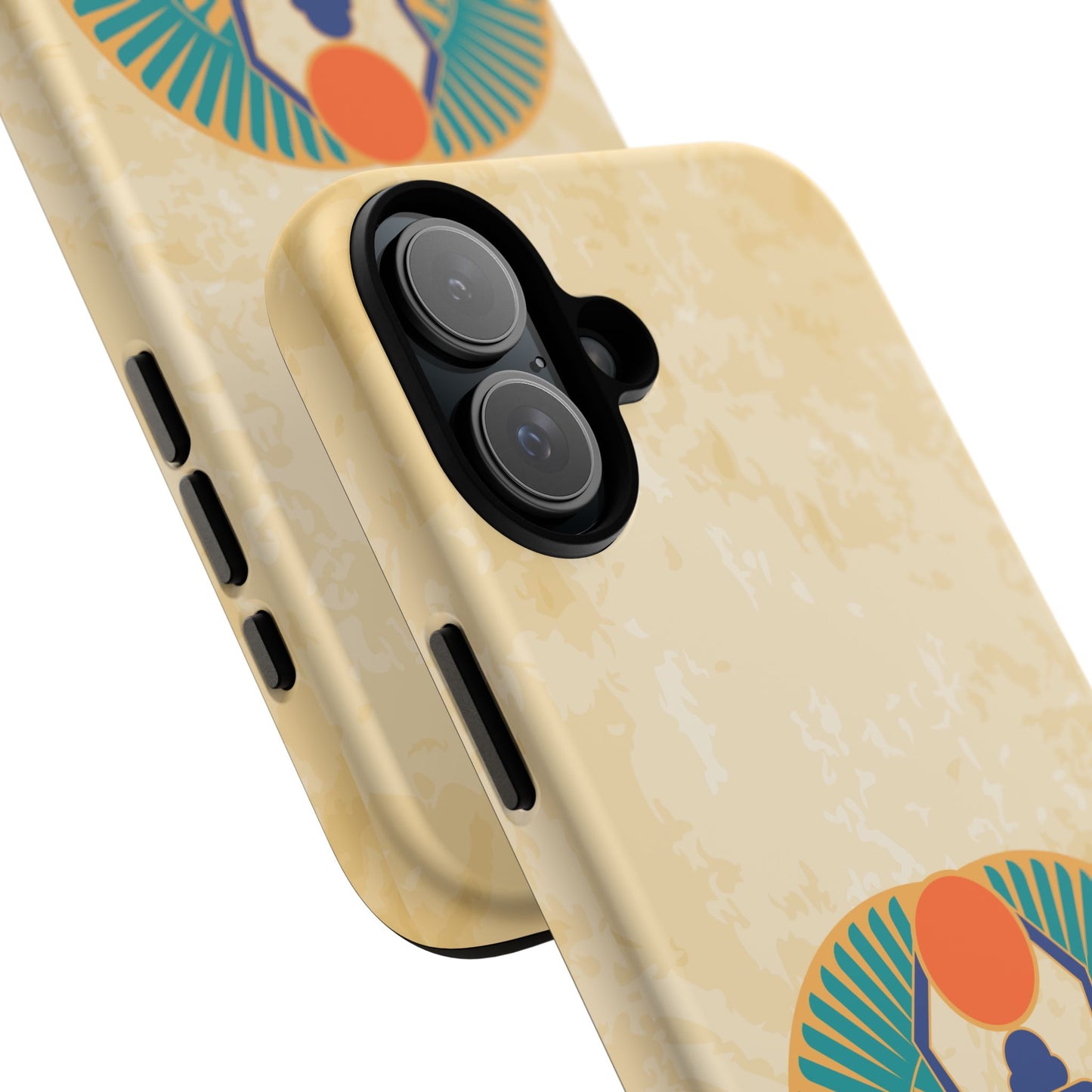 Ancient Egyptian Scarab Beetle Tough Phone Case - Symbol of Rebirth Design, Mythological Art, Compatible with iPhone, Galaxy, and Google