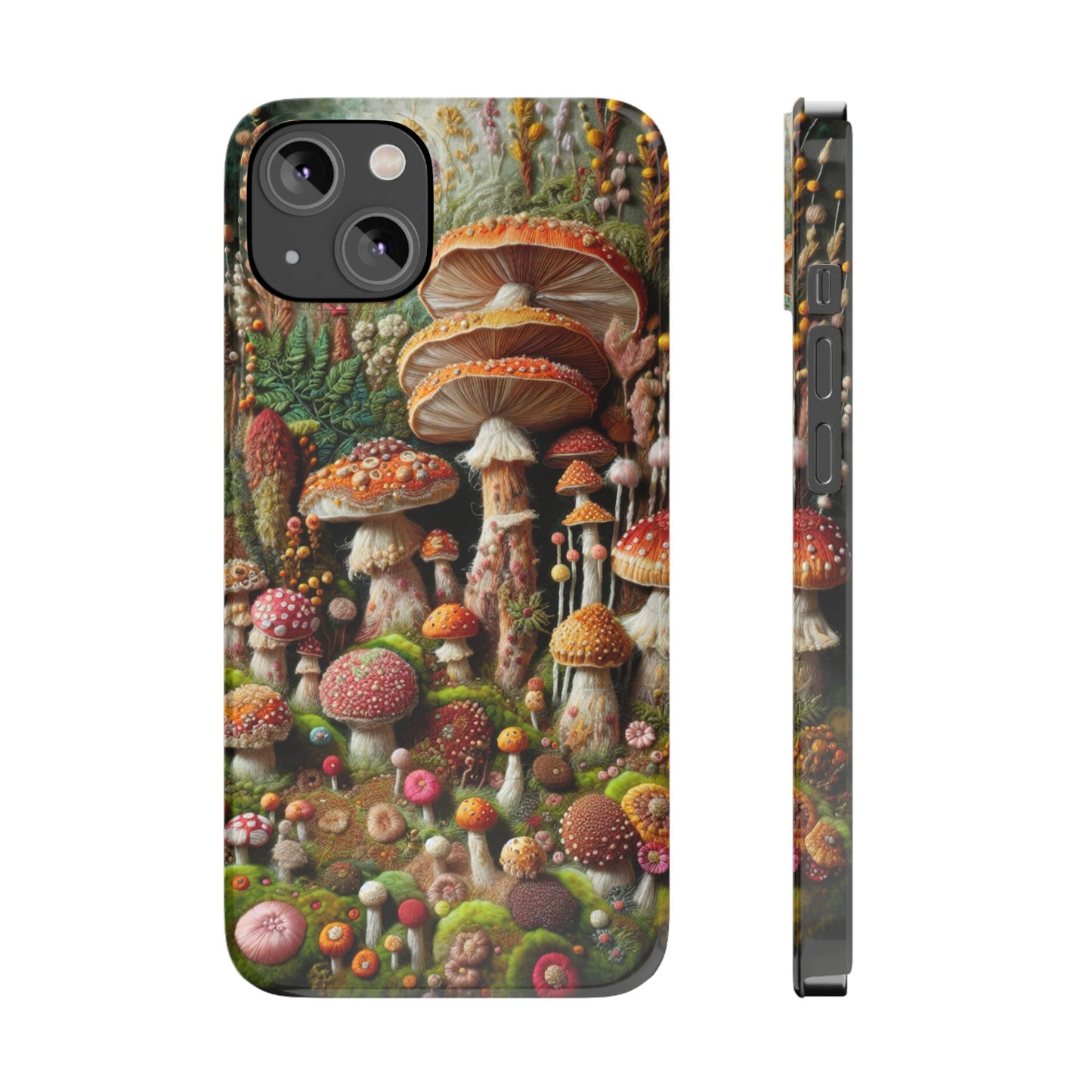 Whimsical Mushroom Slim Phone Cases - Fun, Nature-Inspired, Unique Accessories for Adorable Gift Ideas, Cute Phone Protection, [...]