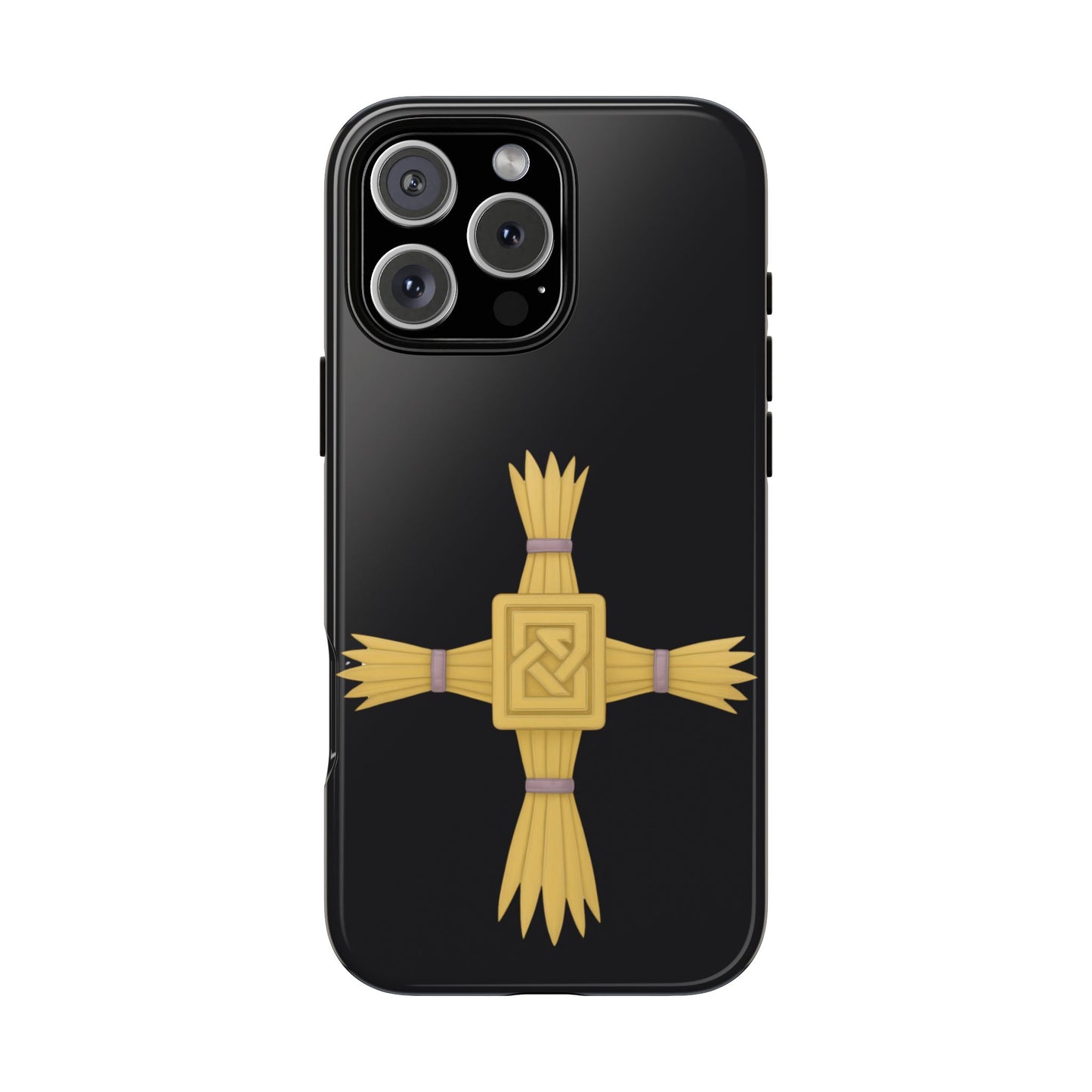 Brigid’s Cross Tough Phone Case Irish Celtic Protection Symbol Gold St Brigid Sacred Woven Cross iPhone Samsung Galaxy