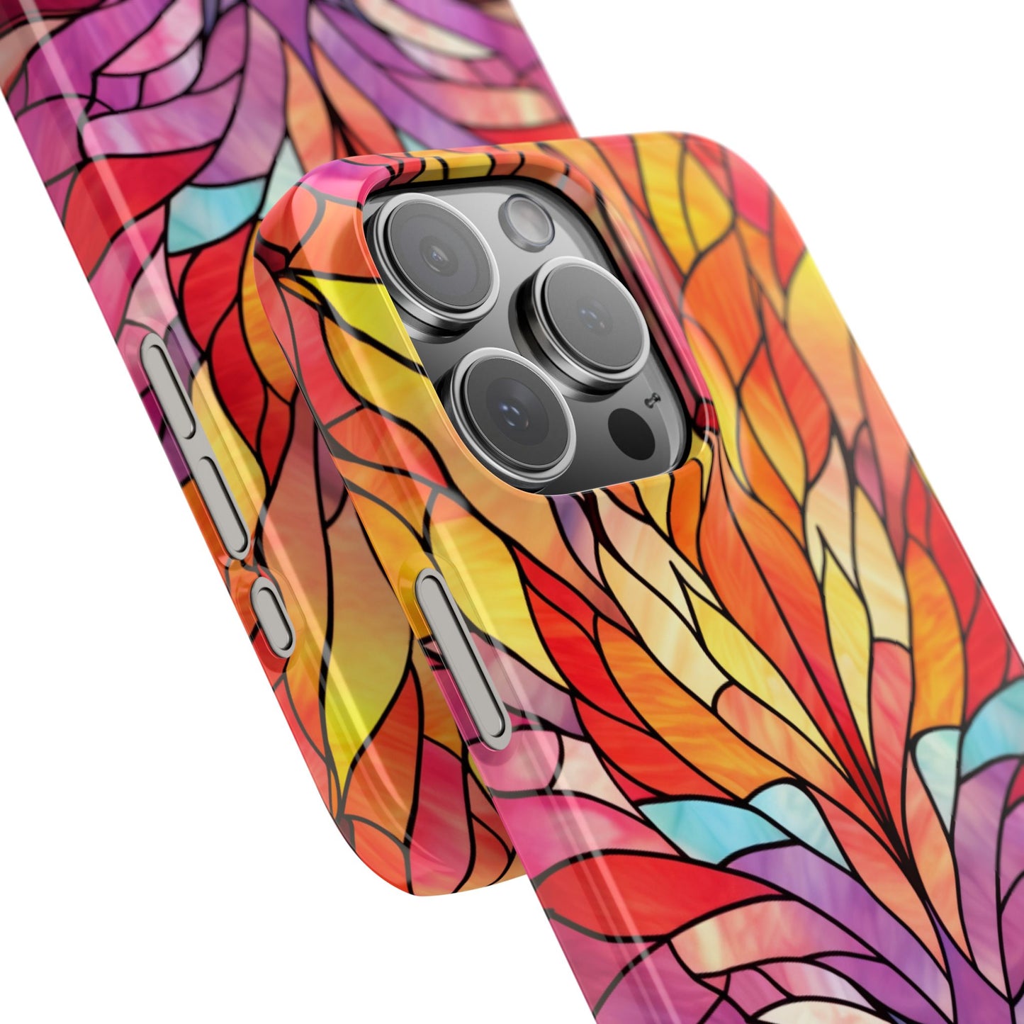 Vibrant Floral Slim Phone Cases, Colorful Smartphone Cover, Artistic Phone Skin, Unique Gift for Her, Nature-Inspired Accessory