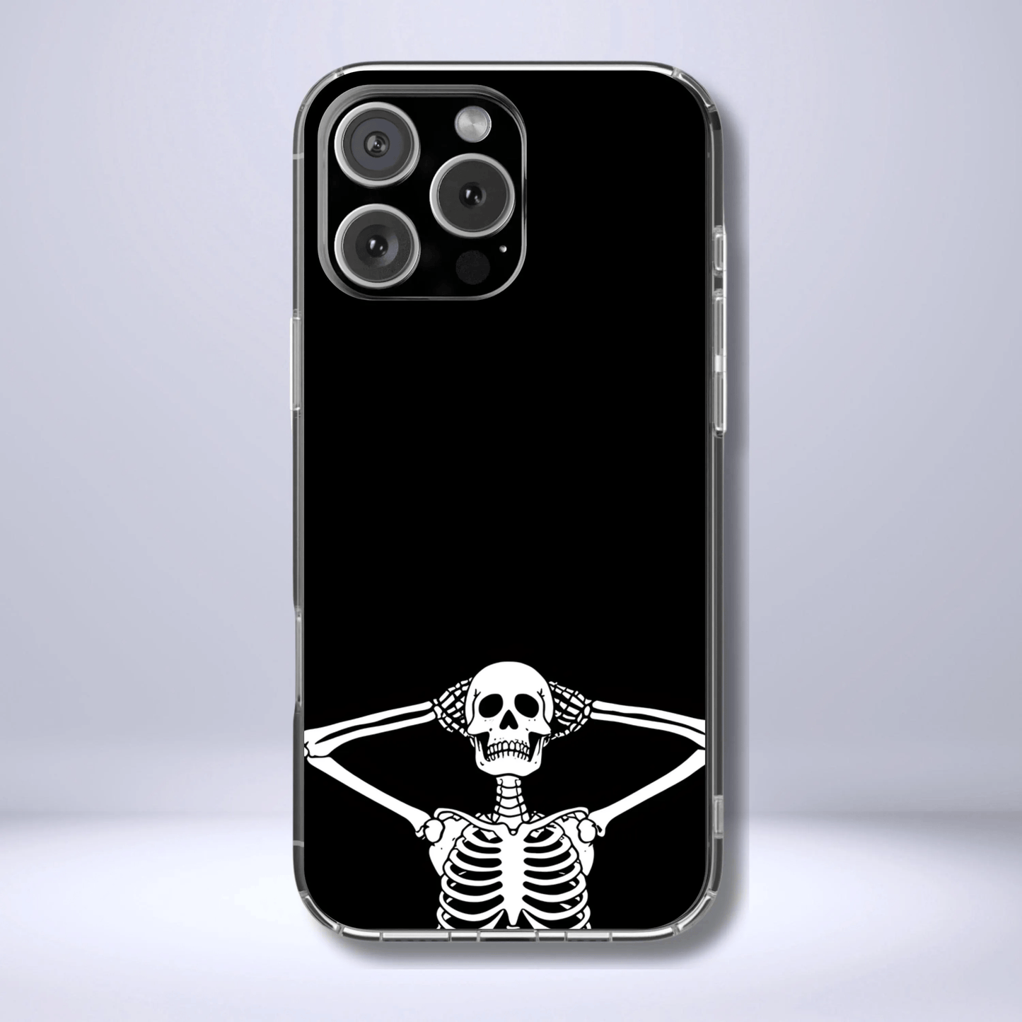 Skeleton Halloween Phone Case Coquette - Creepy Cute Gift for Her, Goth Coquette Spooky Tough Case,  Compatible with iPhone, Galaxy, Google