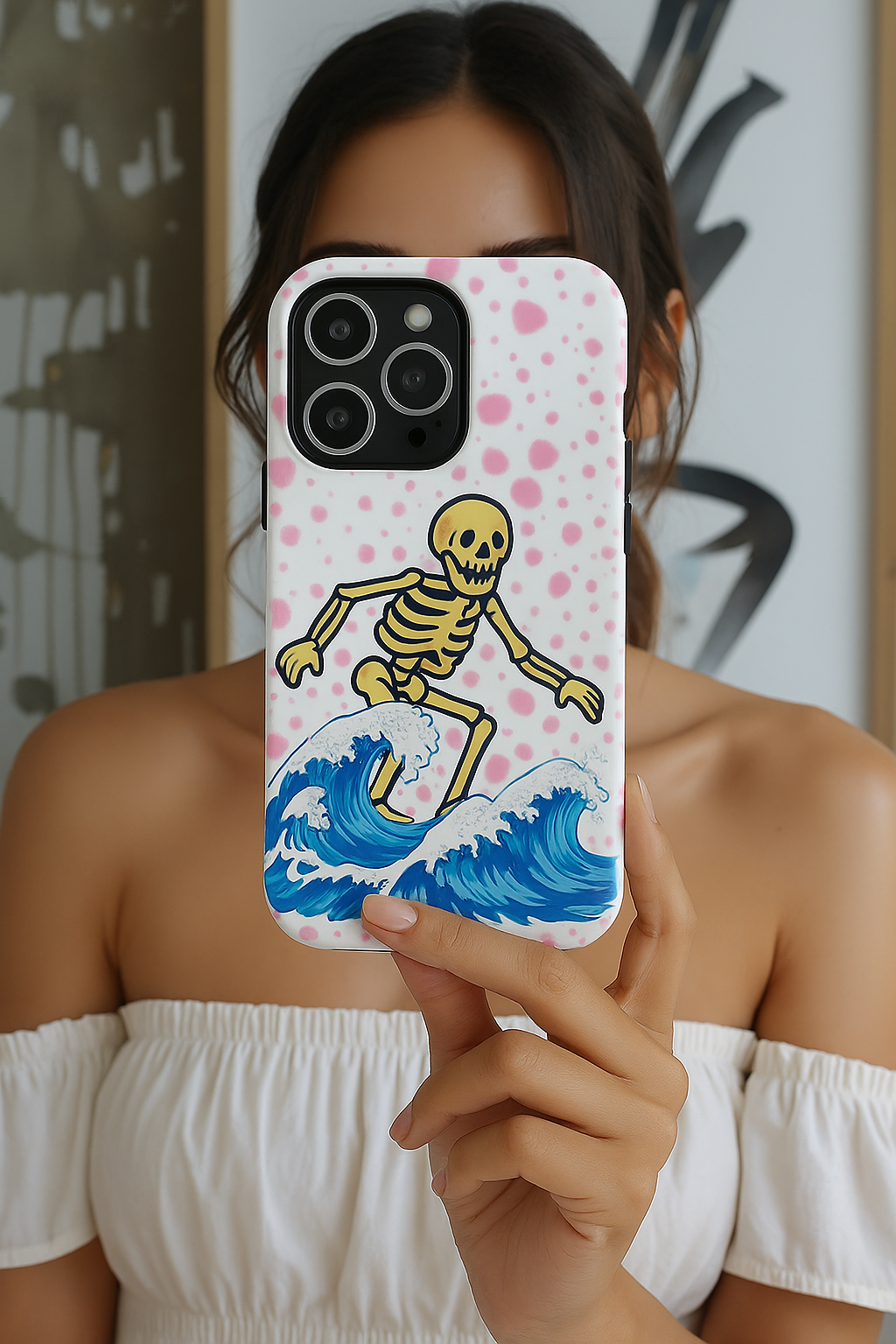 Summerween Phone Case, Coquette Ghost Phone Case, Funny Spooky Cute Case, Pink Halloween Aesthetic, Beachy Spooky Vibe Gift