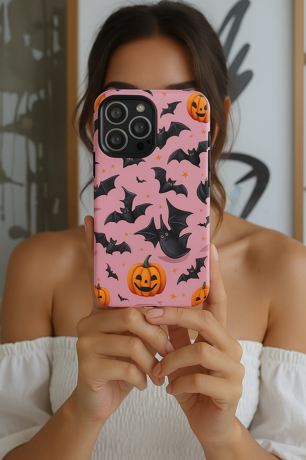 Summerween Phone Case, Coquette Ghost Phone Case, Funny Spooky Cute Case, Pink Halloween Aesthetic, Beachy Spooky Vibe Gift
