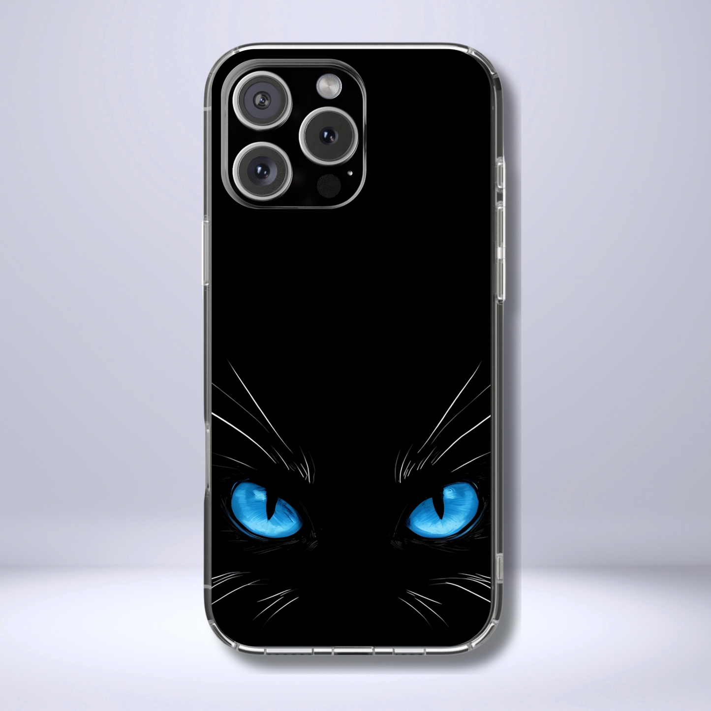 Black Cat Eyes Halloween Phone Case - Creepy Cute Gift for Her - Goth Coquette Spooky Tough Case - Compatible with iPhone, Galaxy, Google