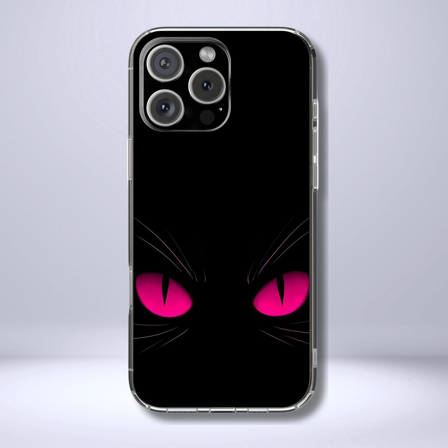 Black Cat Eyes Halloween Phone Case - Creepy Cute Gift for Her - Goth Coquette Spooky Tough Case - Compatible with iPhone, Galaxy, Google
