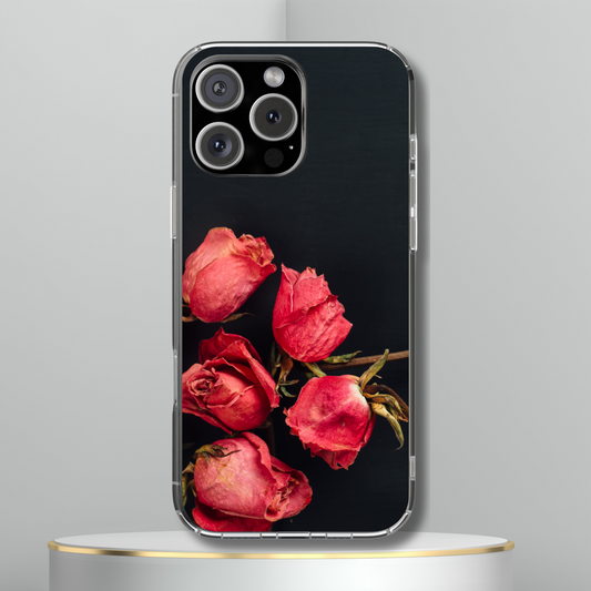 Dead Rose Phone Case - Gothic Floral Aesthetic Cover - Goth Halloween Gift - Compatible with iPhone, Galaxy, Google