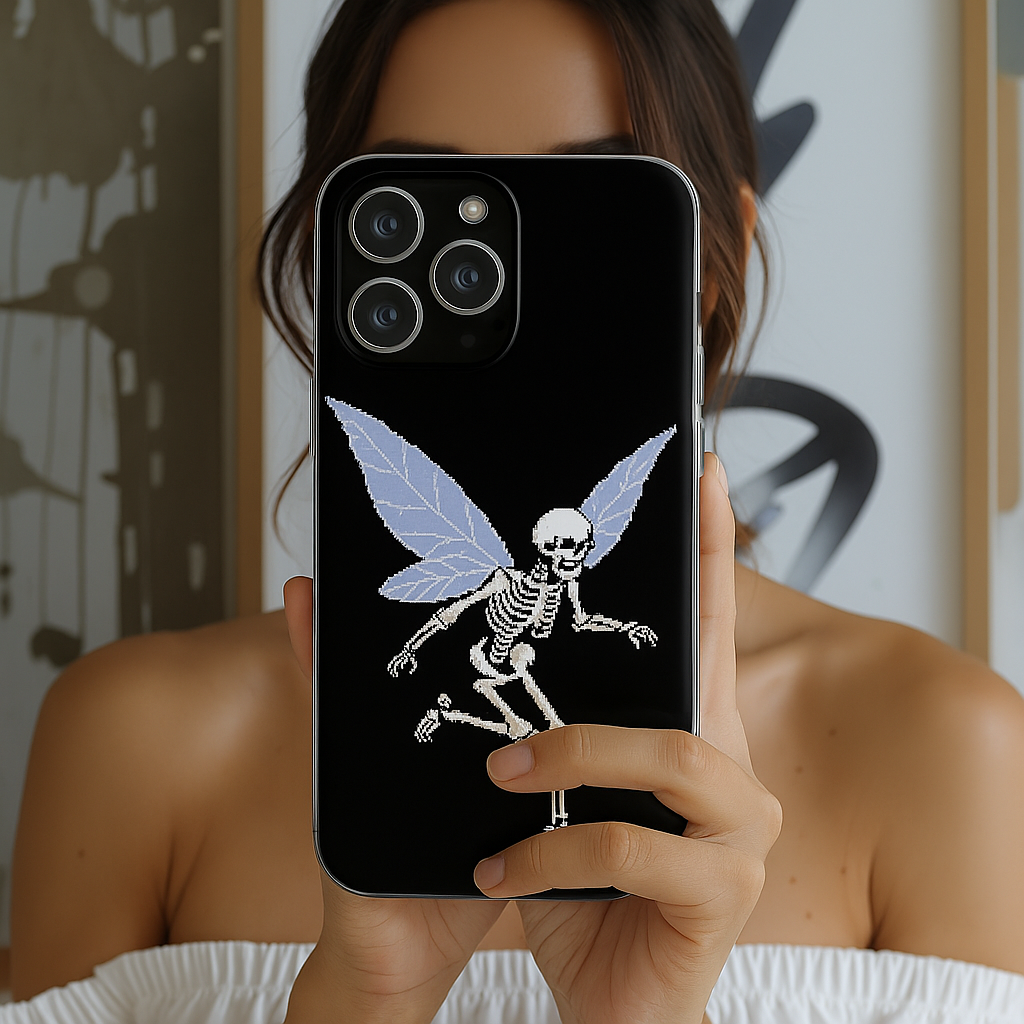 Halloween Tough Phone Case - Creepy Cute Aesthetic, Goth Coquette Spooky Style, Compatible with iPhone, Galaxy, and Google Phones