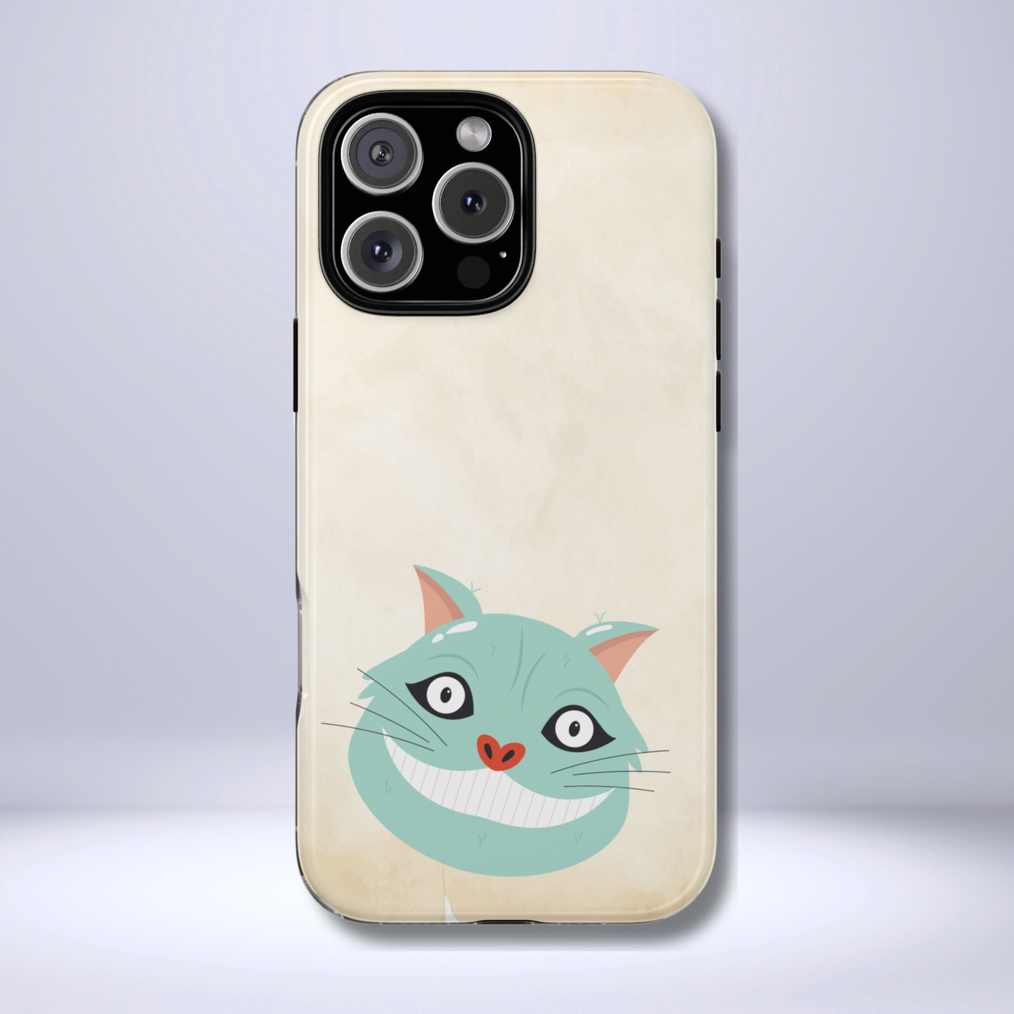 Alice in Wonderland tough phone case featuring the whimsical “This Way” and “That Way” signpost from the classic story. This dual-layer design protects iPhone 16, iPhone 17, Galaxy, and Google Pixel phones while keeping a vintage book-inspired aesthetic.
