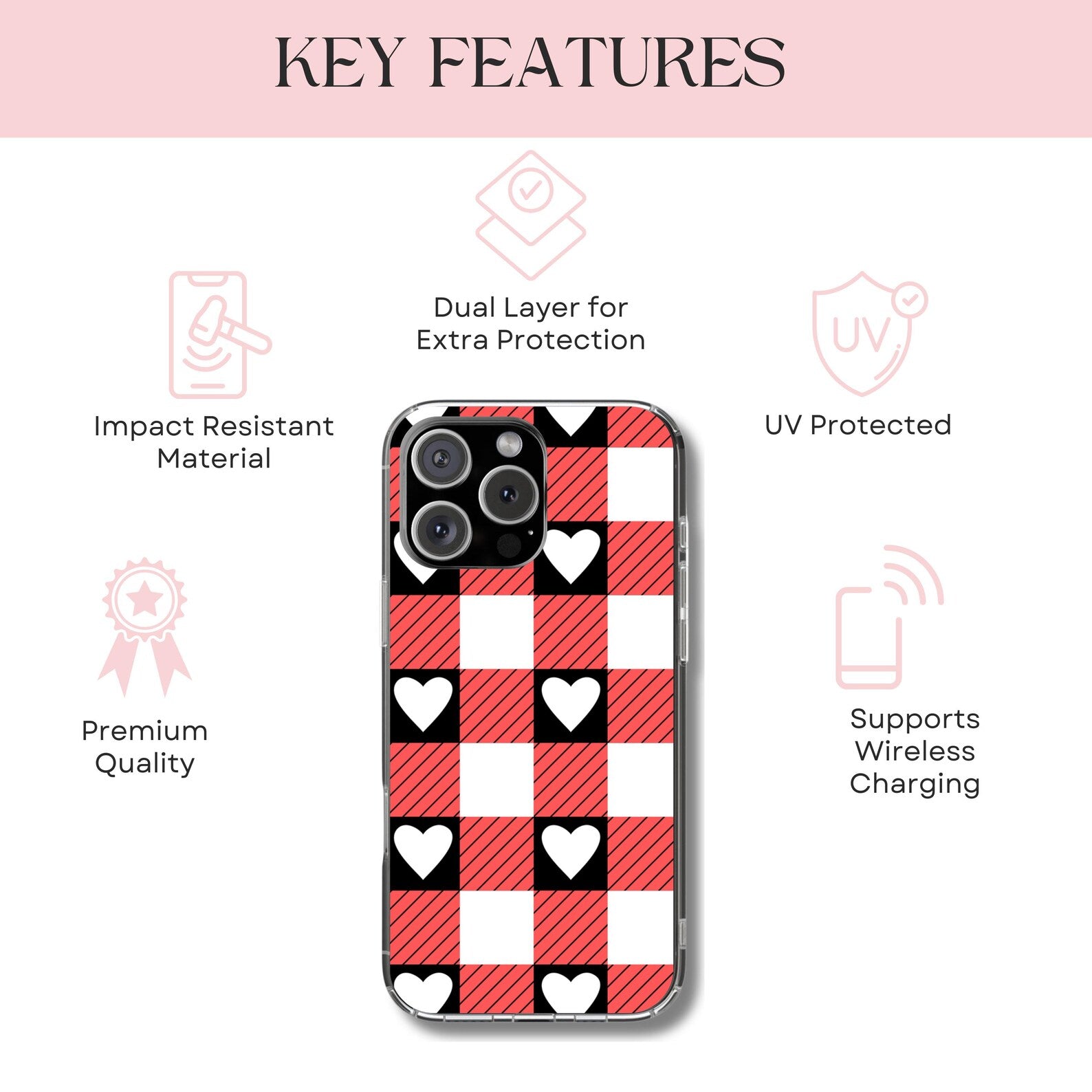 Protective Wonderland phone cover displaying the “This Way” and “That Way” signs from Alice’s adventures. Printed edge-to-edge with dual-layer construction for iPhone 16, iPhone 17, Galaxy, and Google Pixel.
